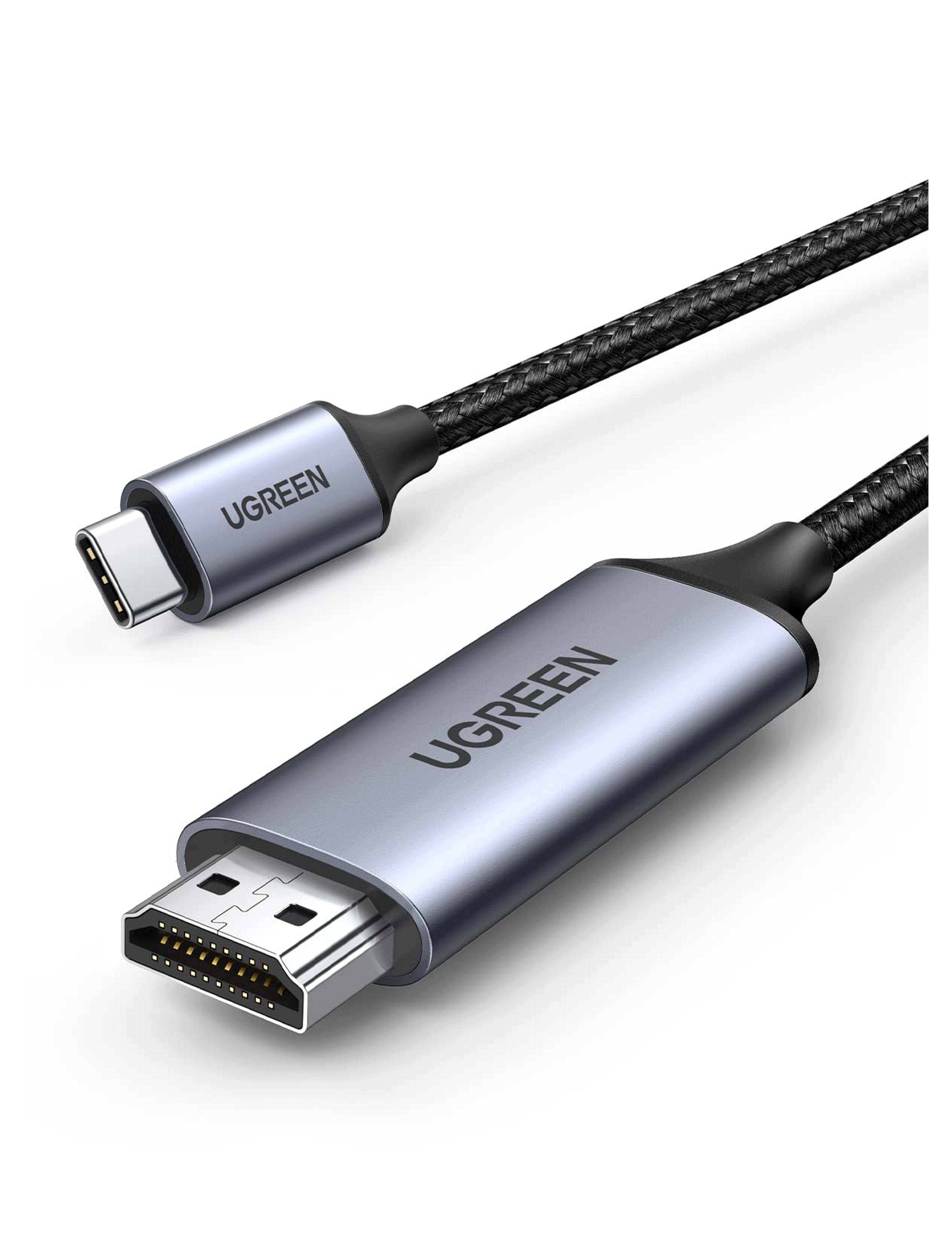 UGREEN USB C to HDMI Cable 4K@60Hz 10FT Thunderbolt 4/3 to HDMI Type C to HDMI Braided Cord Converter Support 3D HDR Compatible with MacBook Pro/Air, iMac, iPad Pro, Galaxy S20 S10, Surface, Dell, HP