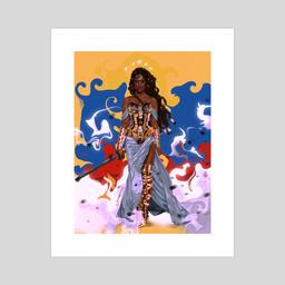 Wonder Woman , an art print by Afro Dite