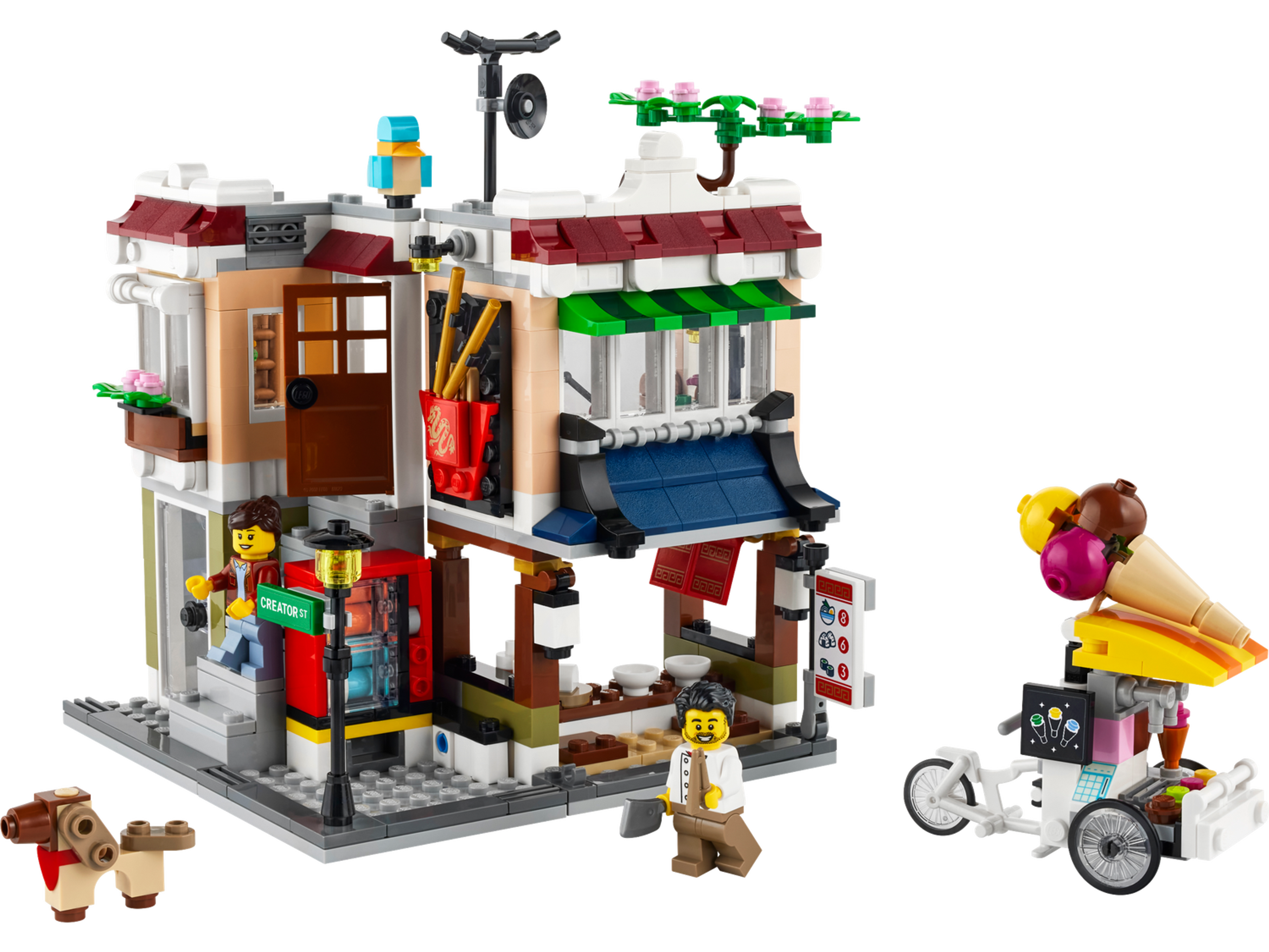 Downtown Noodle Shop 31131 | Creator 3-in-1 | Buy online at the Official LEGO® Shop US
