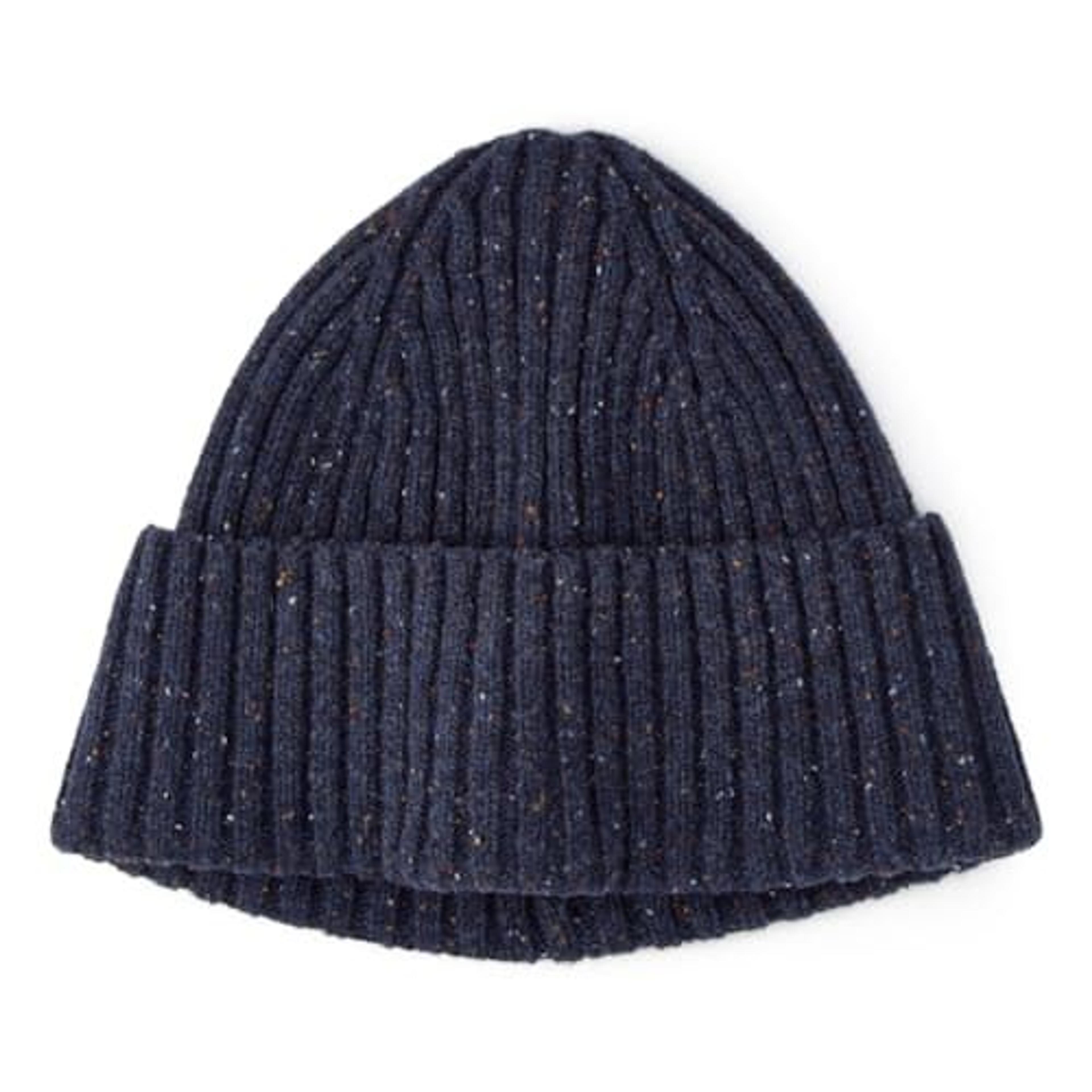 Ribbed Donegal Wool Beanie