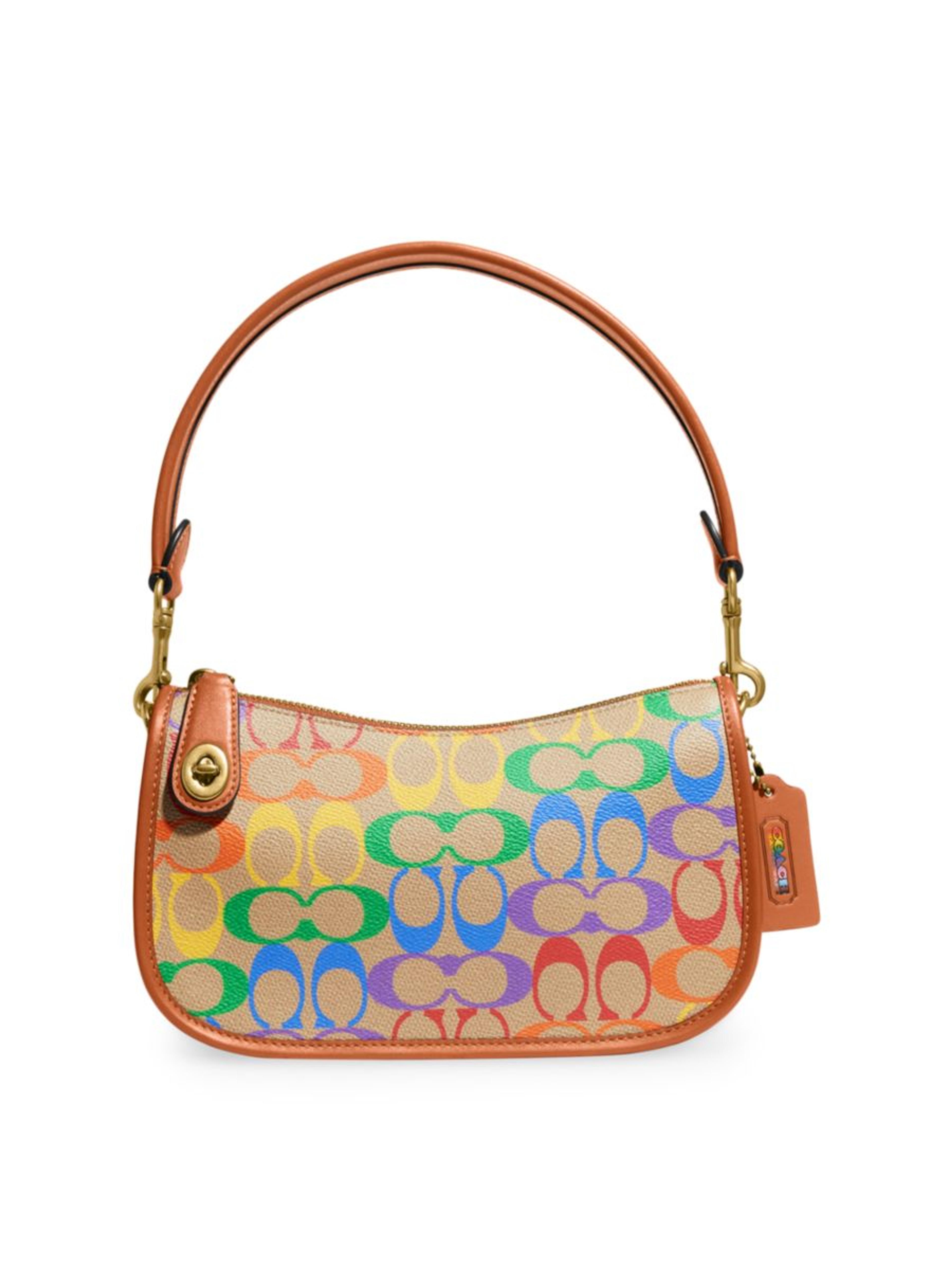 COACH Swinger Pride Coated Canvas Shoulder Bag