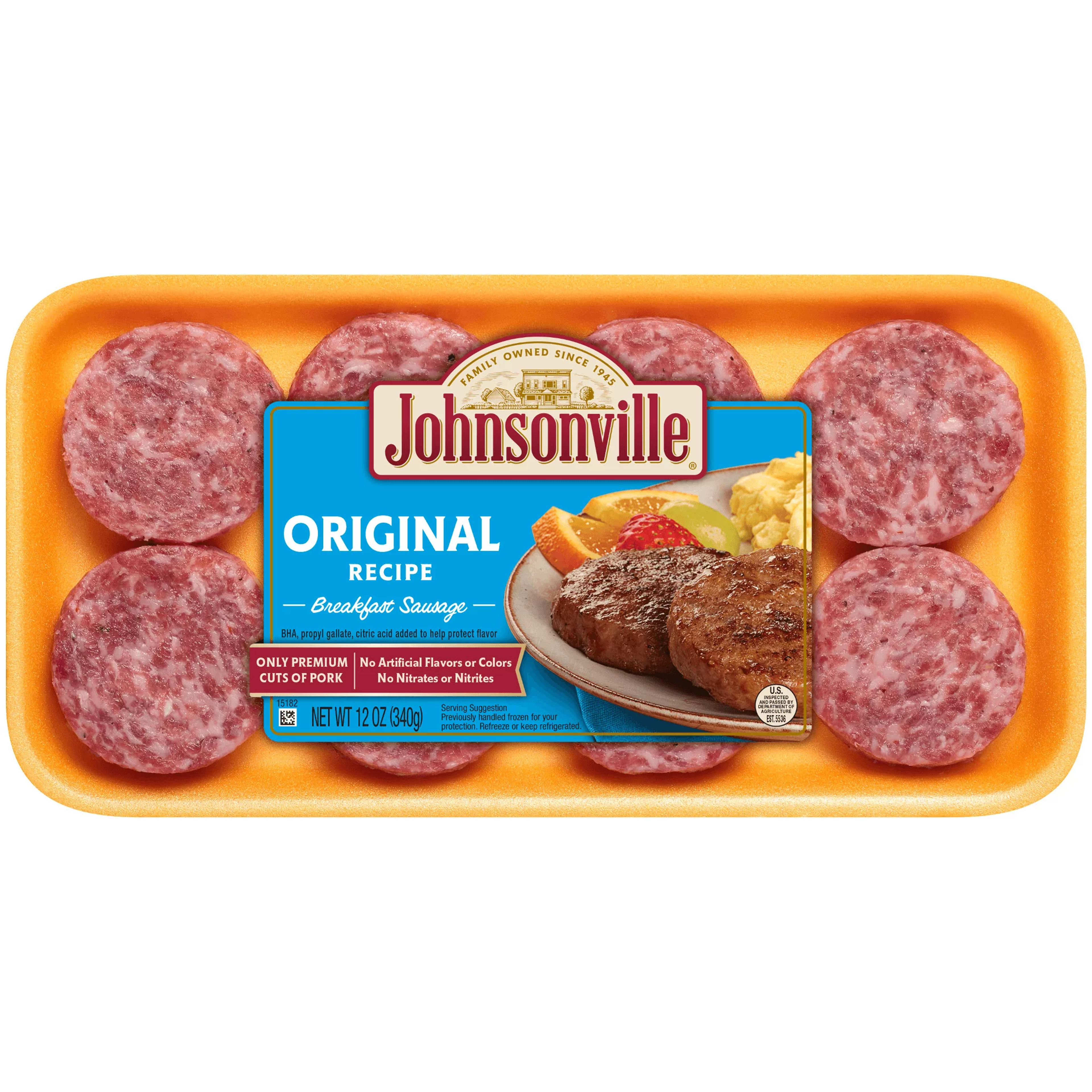 Johnsonville Original Breakfast Sausage Patties, 12 oz