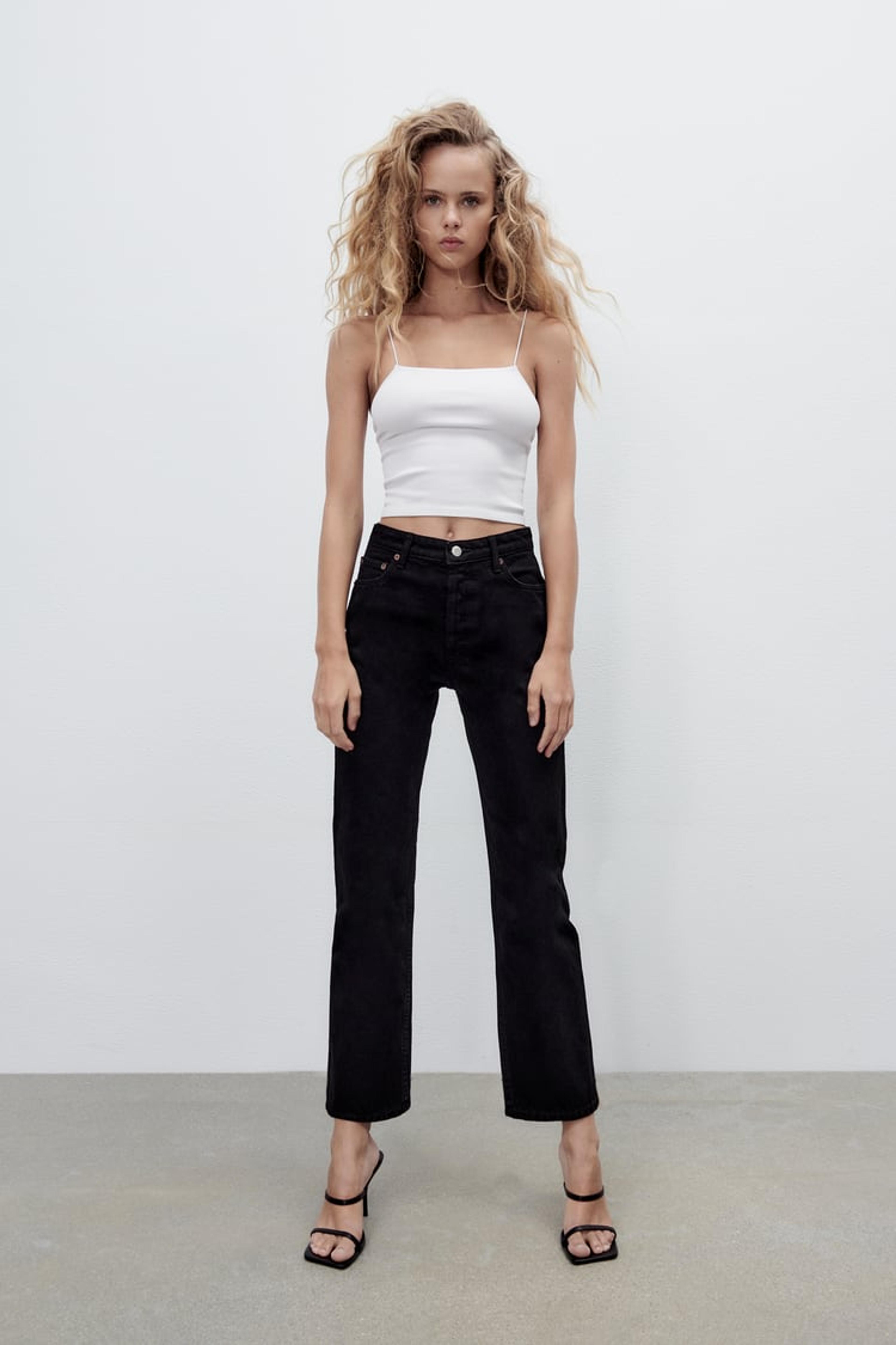 STRAIGHT LEG JEANS - Black | ZARA United States