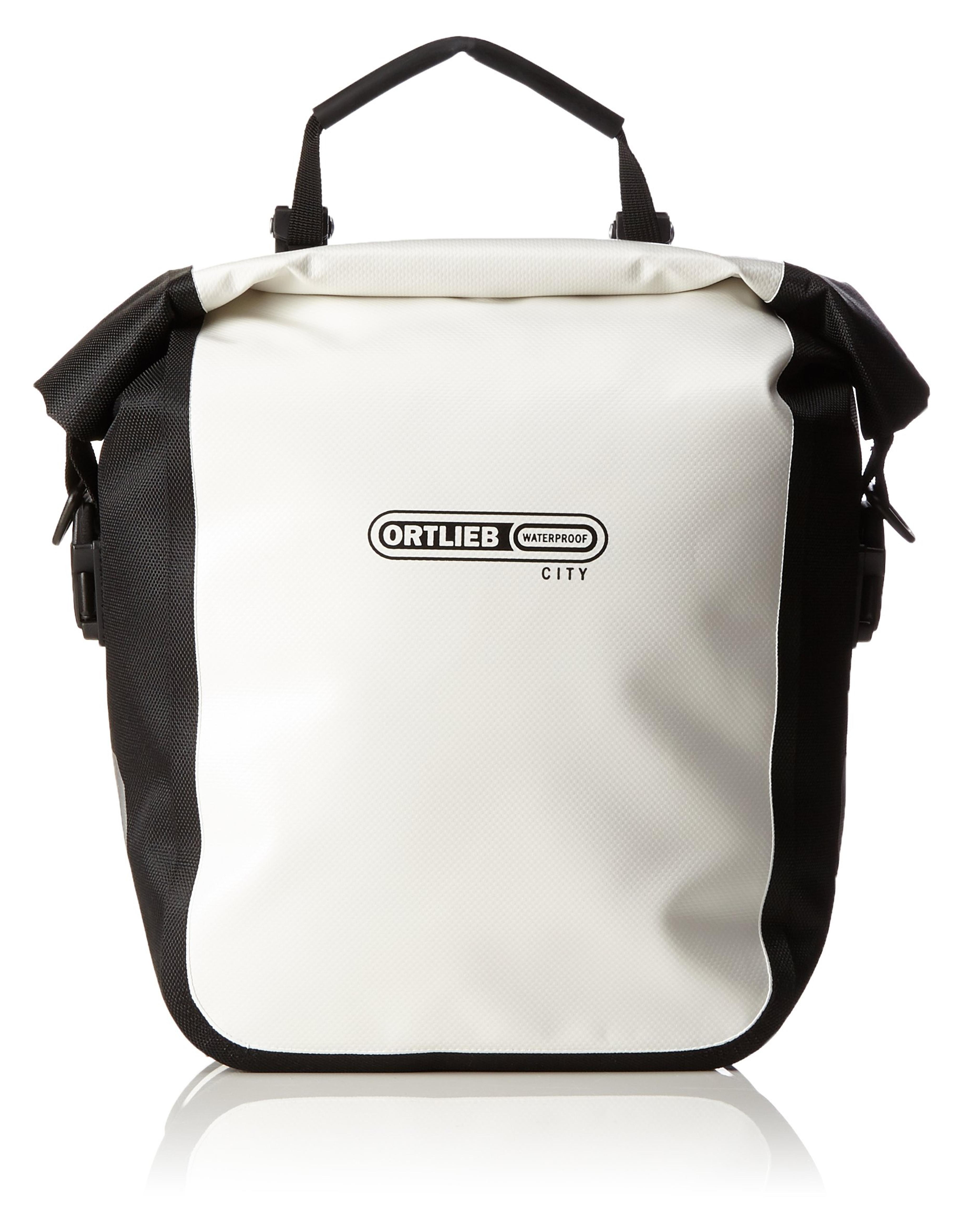 Amazon.com : Ortlieb Front-Roller City Front Pannier: Pair; White/Black : Bike Panniers And Rack Trunks : Sports & Outdoors