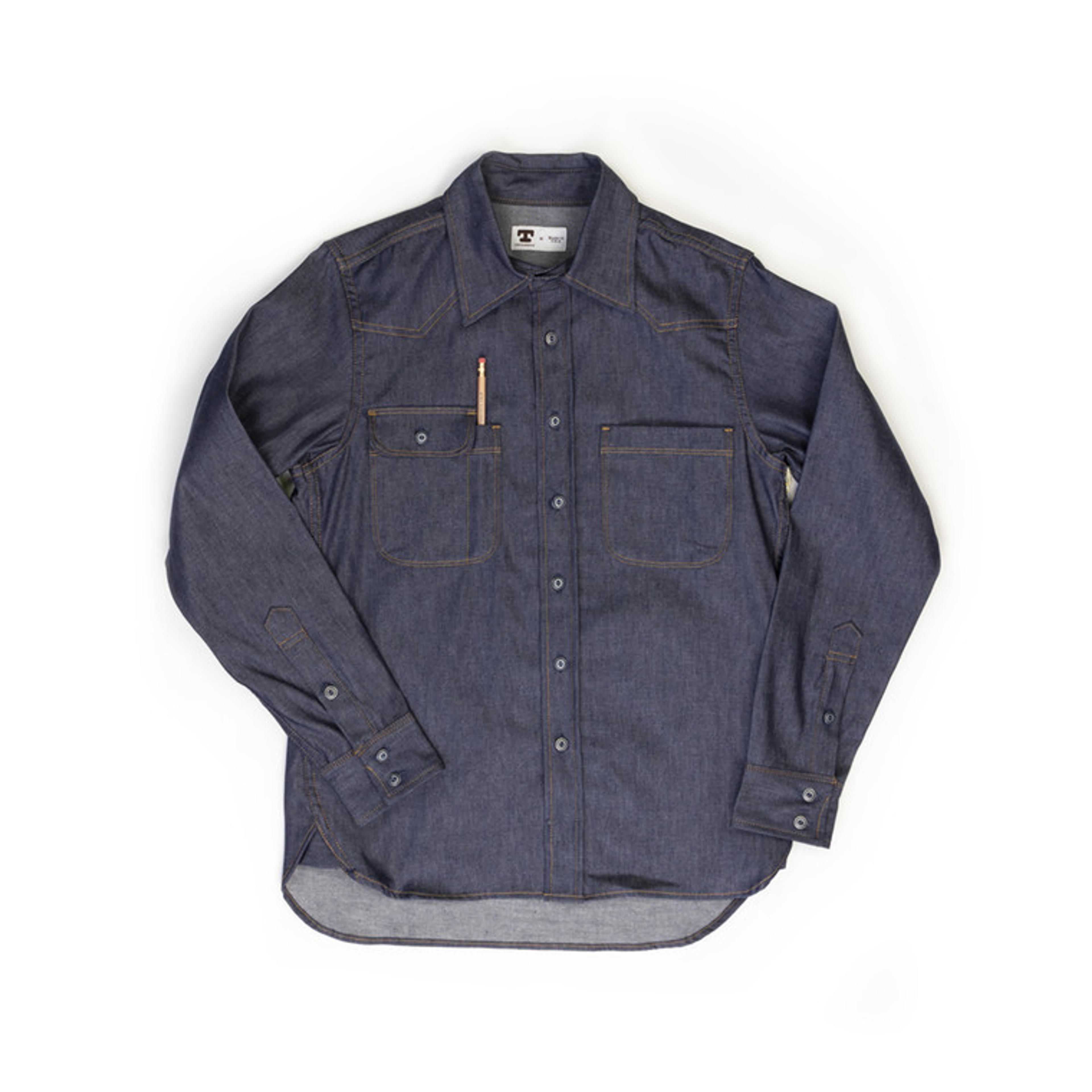 Topper 7.5 oz. Selvedge Denim Shirt | Tellason