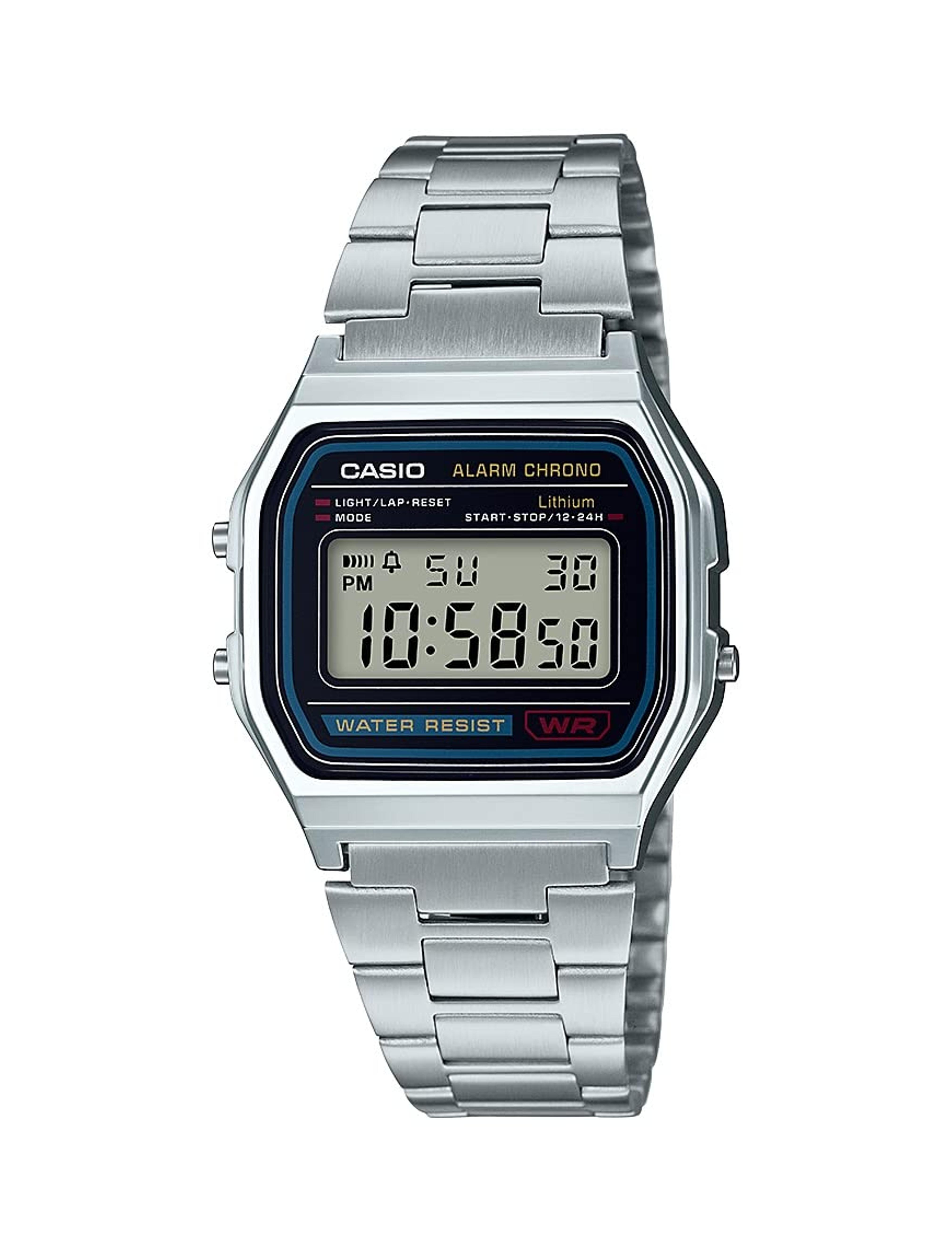 Amazon.com: Casio Men's A158WA-1DF Stainless Steel Digital Watch : Casio: Clothing, Shoes & Jewelry