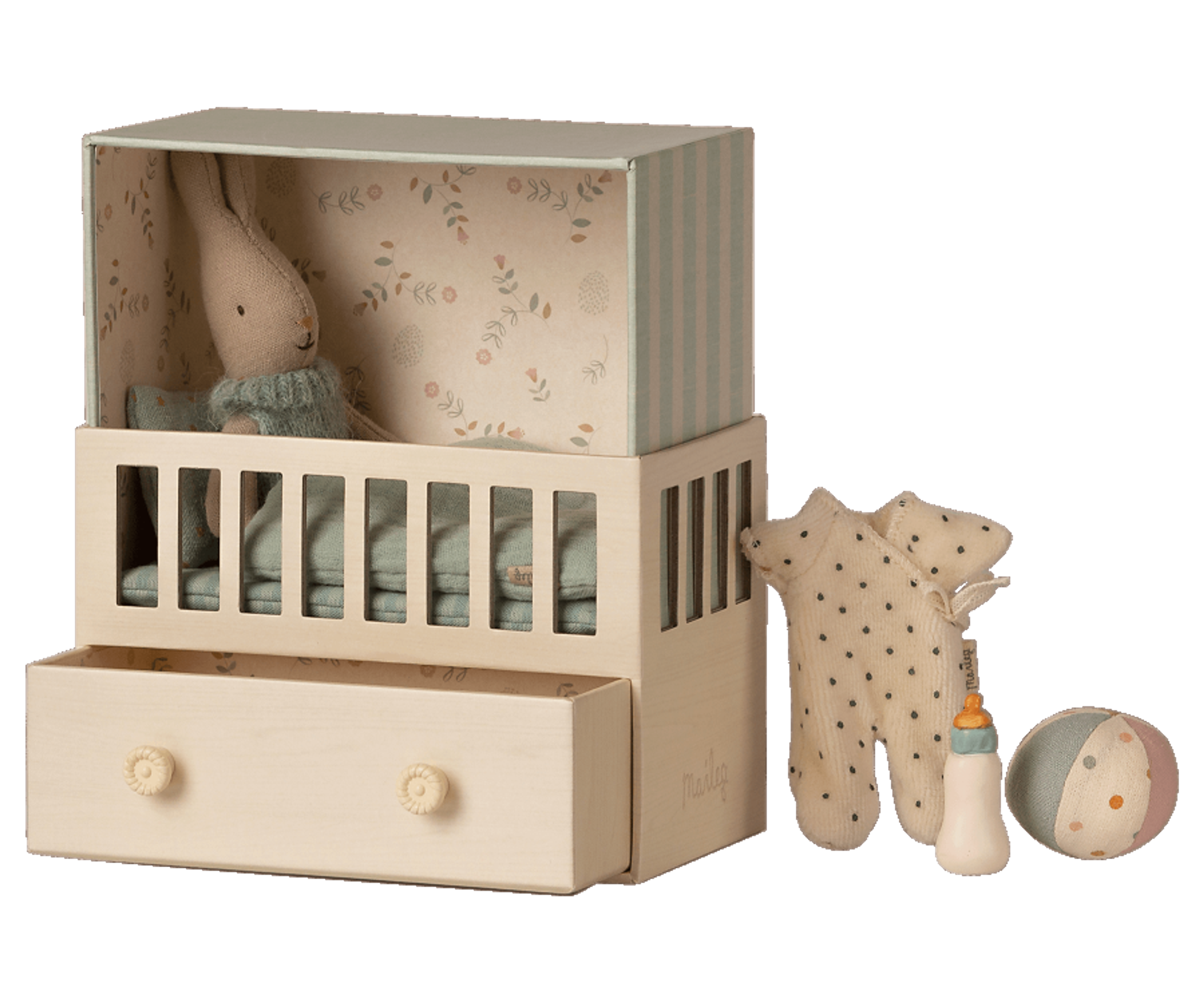 Maileg - Baby Room with Micro Rabbit