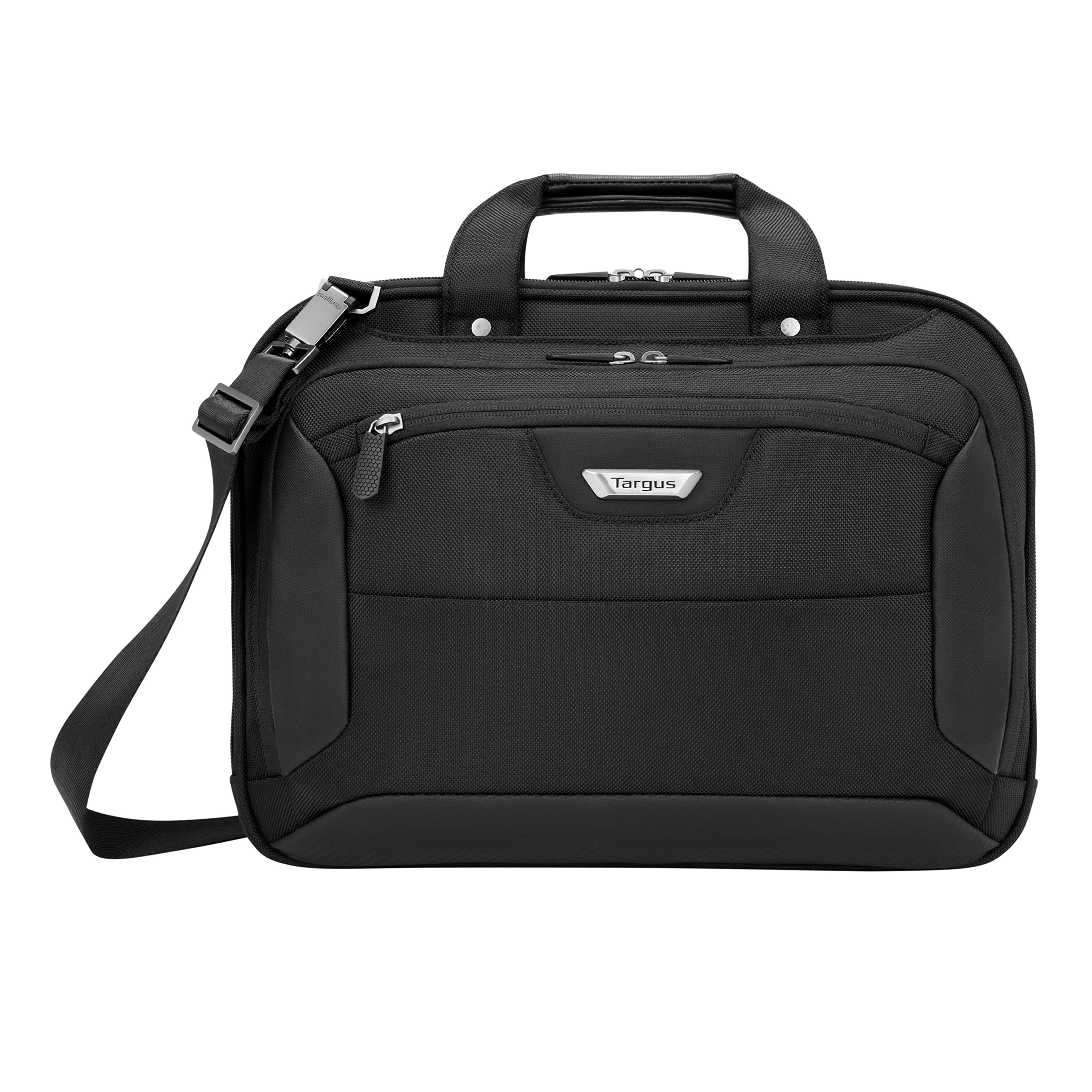 Targus Corporate Traveler Laptop Briefcase Laptop Bag for Men/Women, TSA Security Checkpoint Friendly, Water Resistant Computer Bag for Men/Women, 14-Inch Laptop Case for Men, Black (CUCT02UA14S)