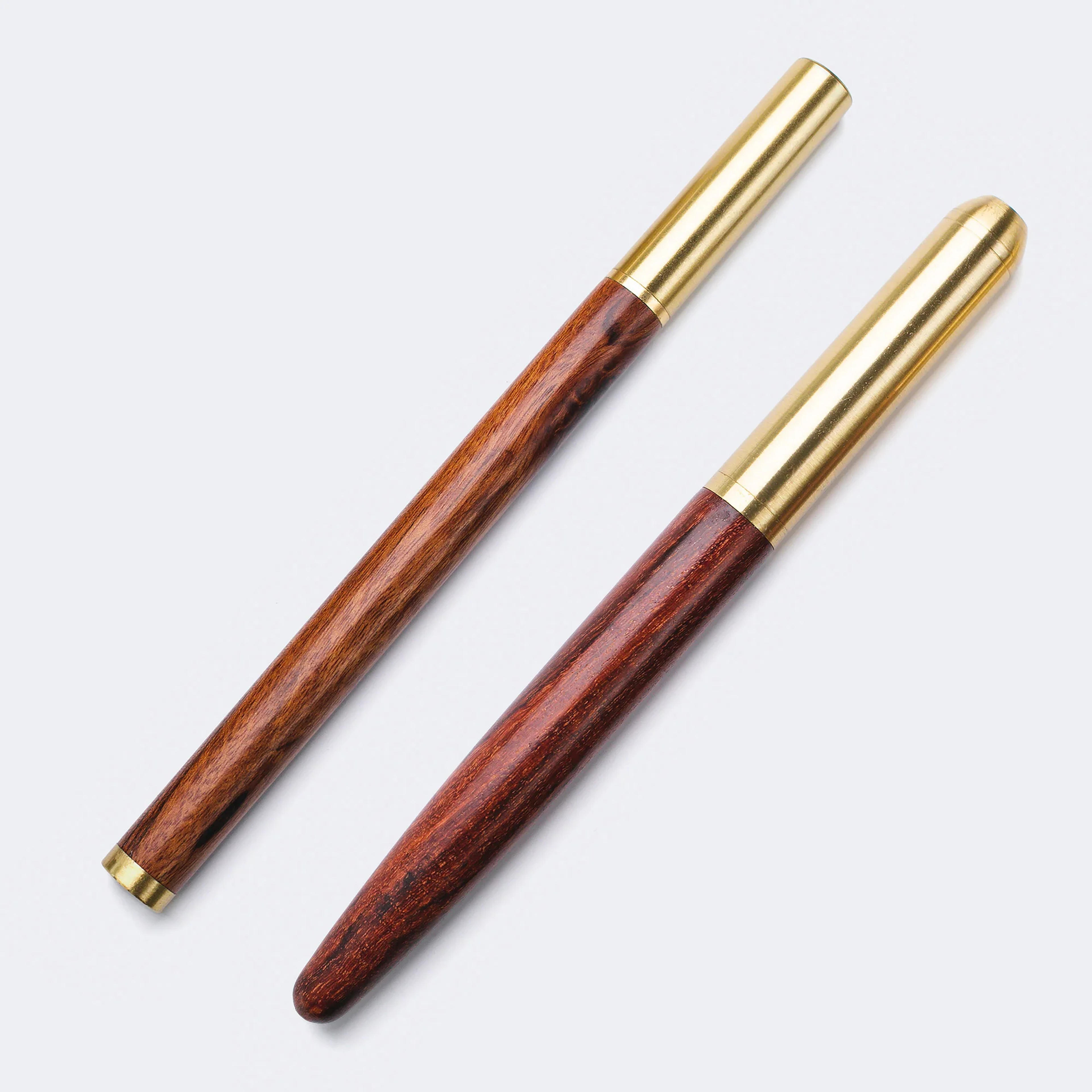 Wooden Brass Gel Pen - Handmade Wooden Pen – Roarcraft