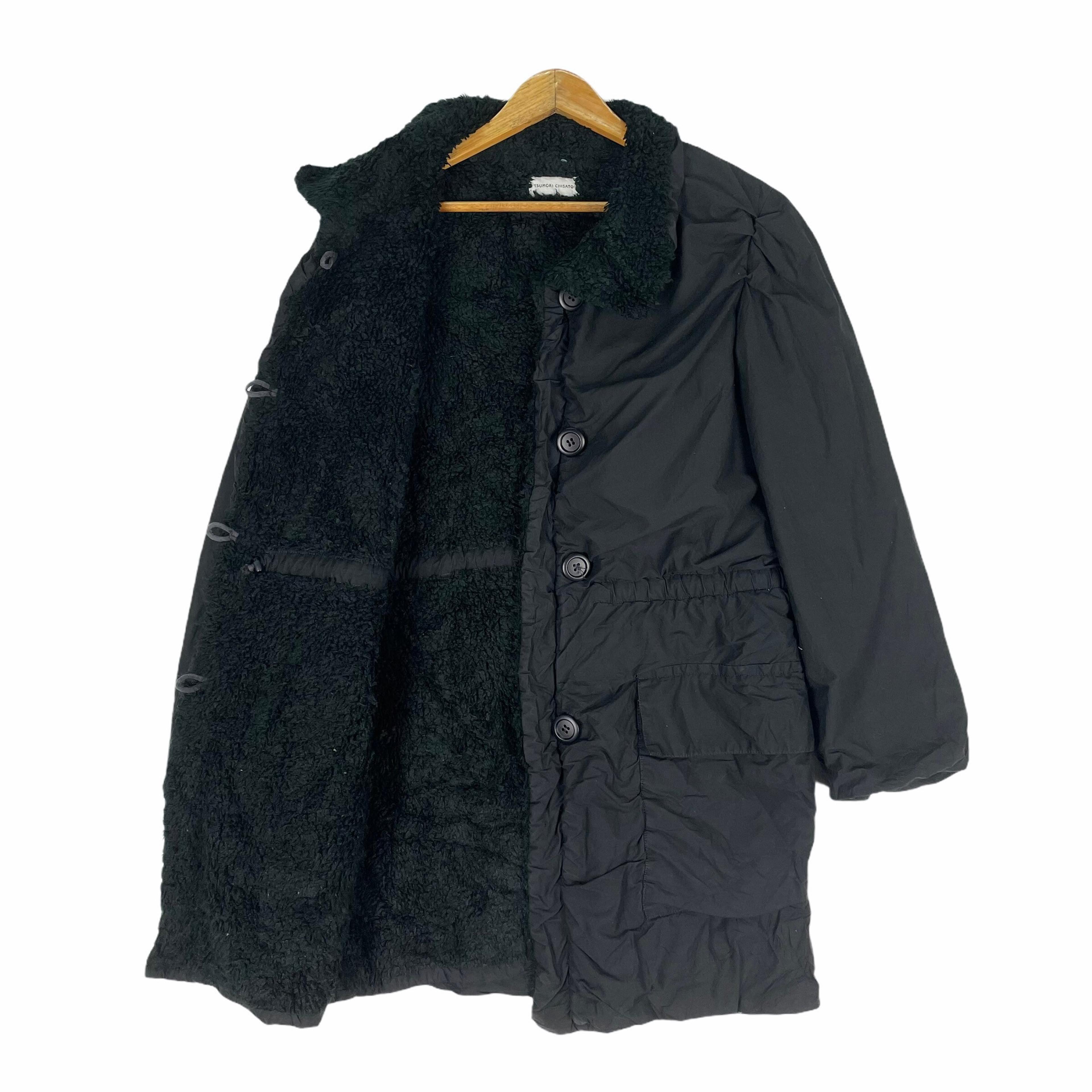 TSUMORI CHISATO Issey Miyake Button Down Parka Fur Jacket