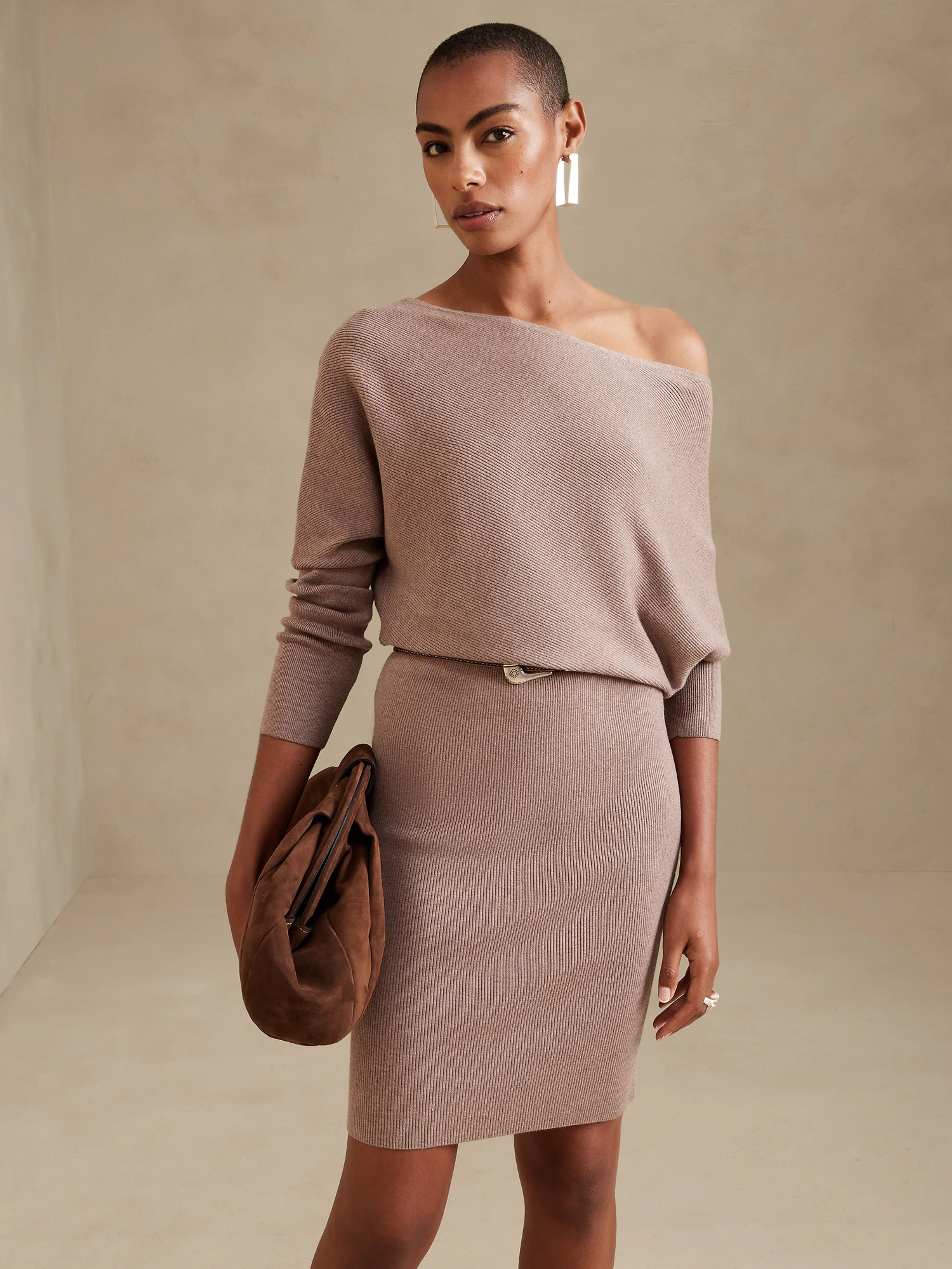 Colleta Off-Shoulder Dress | Banana Republic