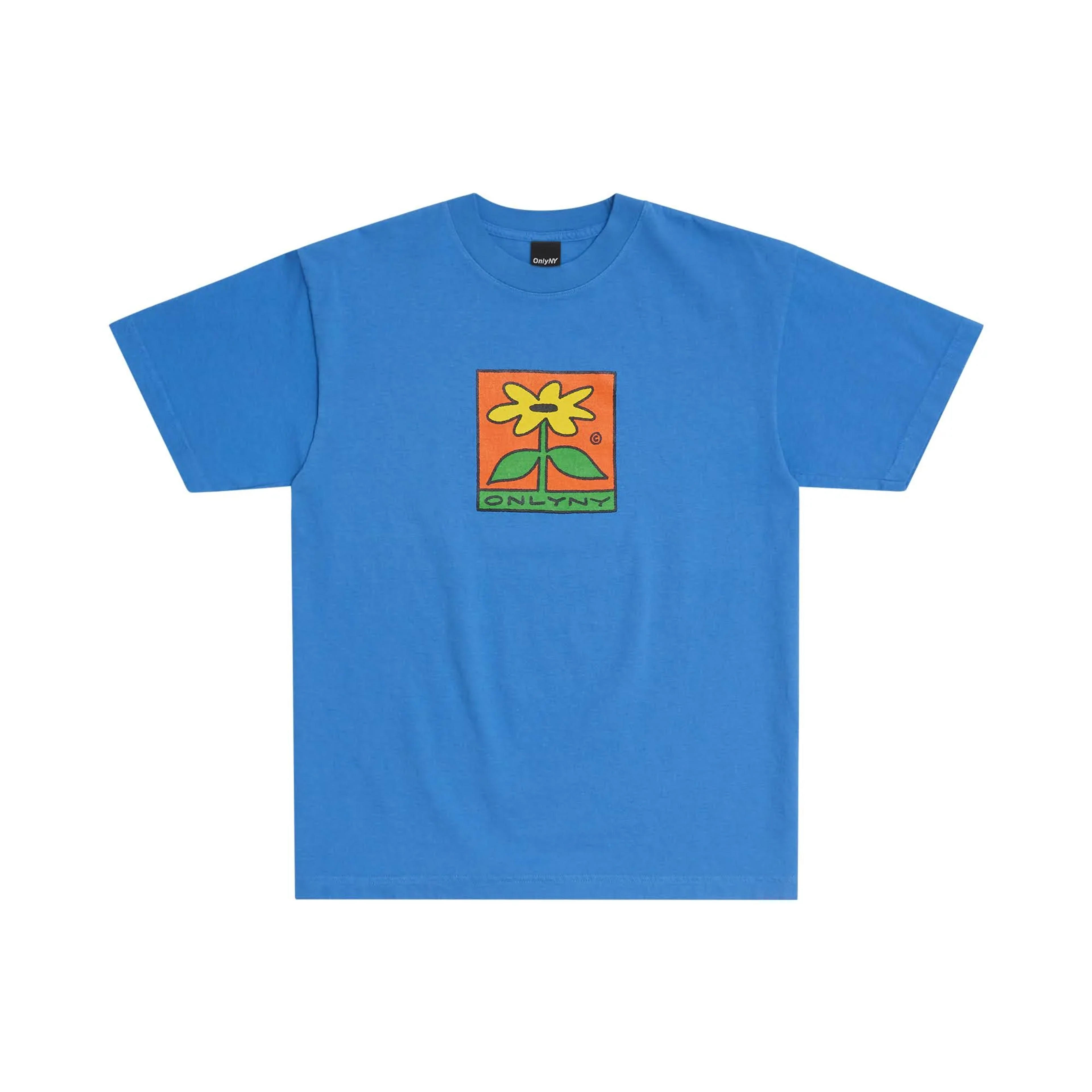 Flower T-Shirt - French Blue / L