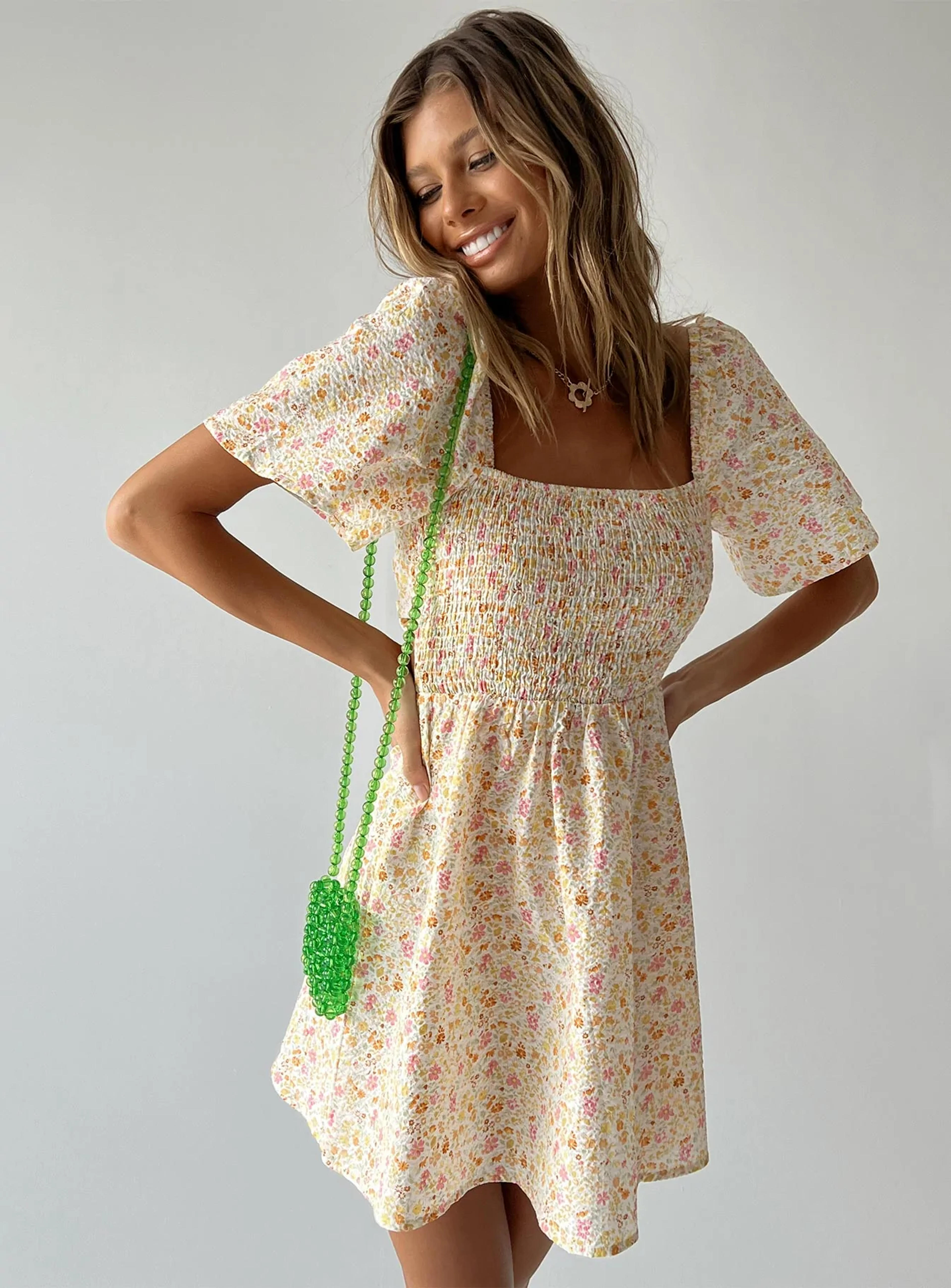 Summer Nights Mini Dress Floral - US 4 / Floral