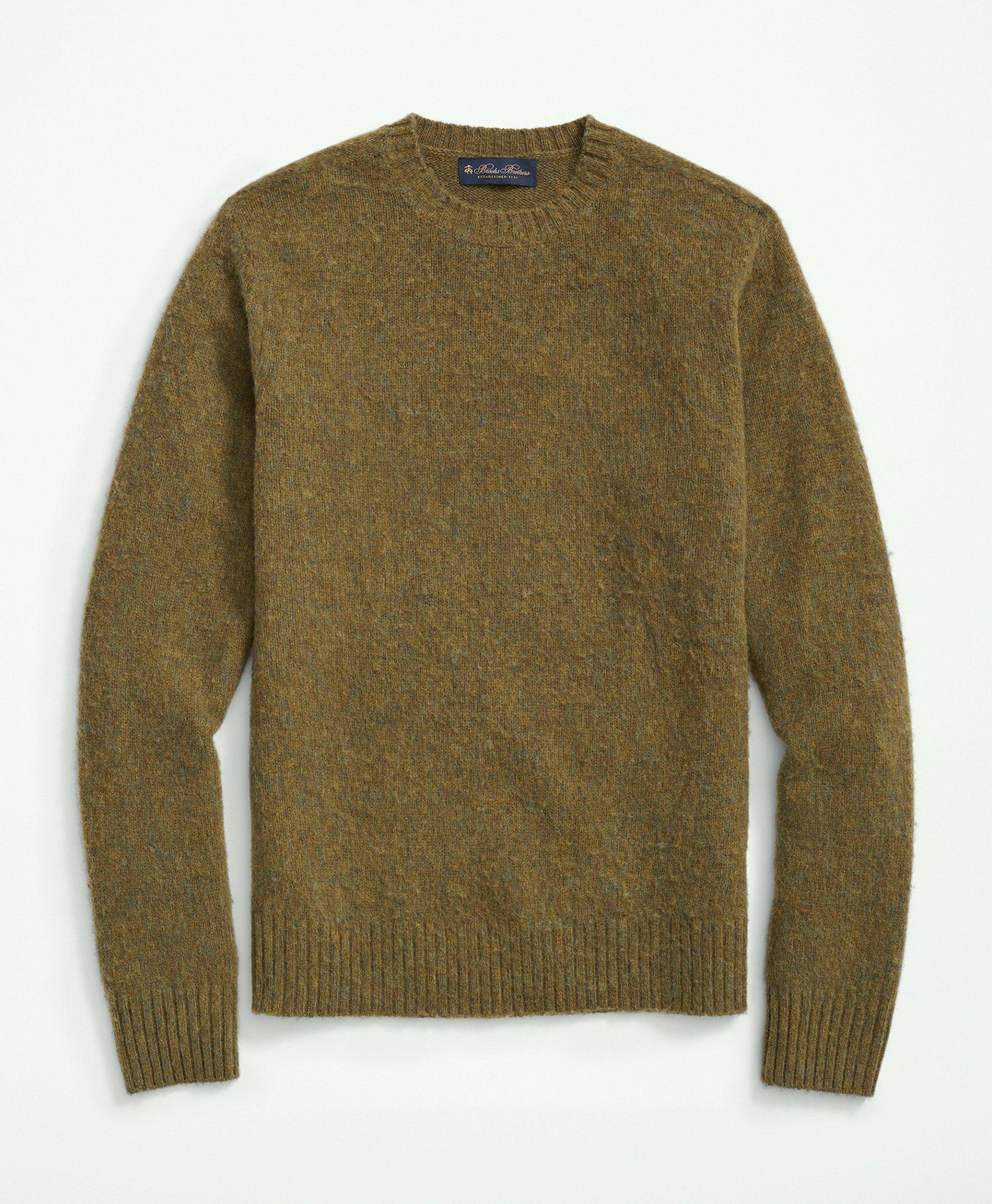 Brushed Wool Raglan Crewneck Sweater