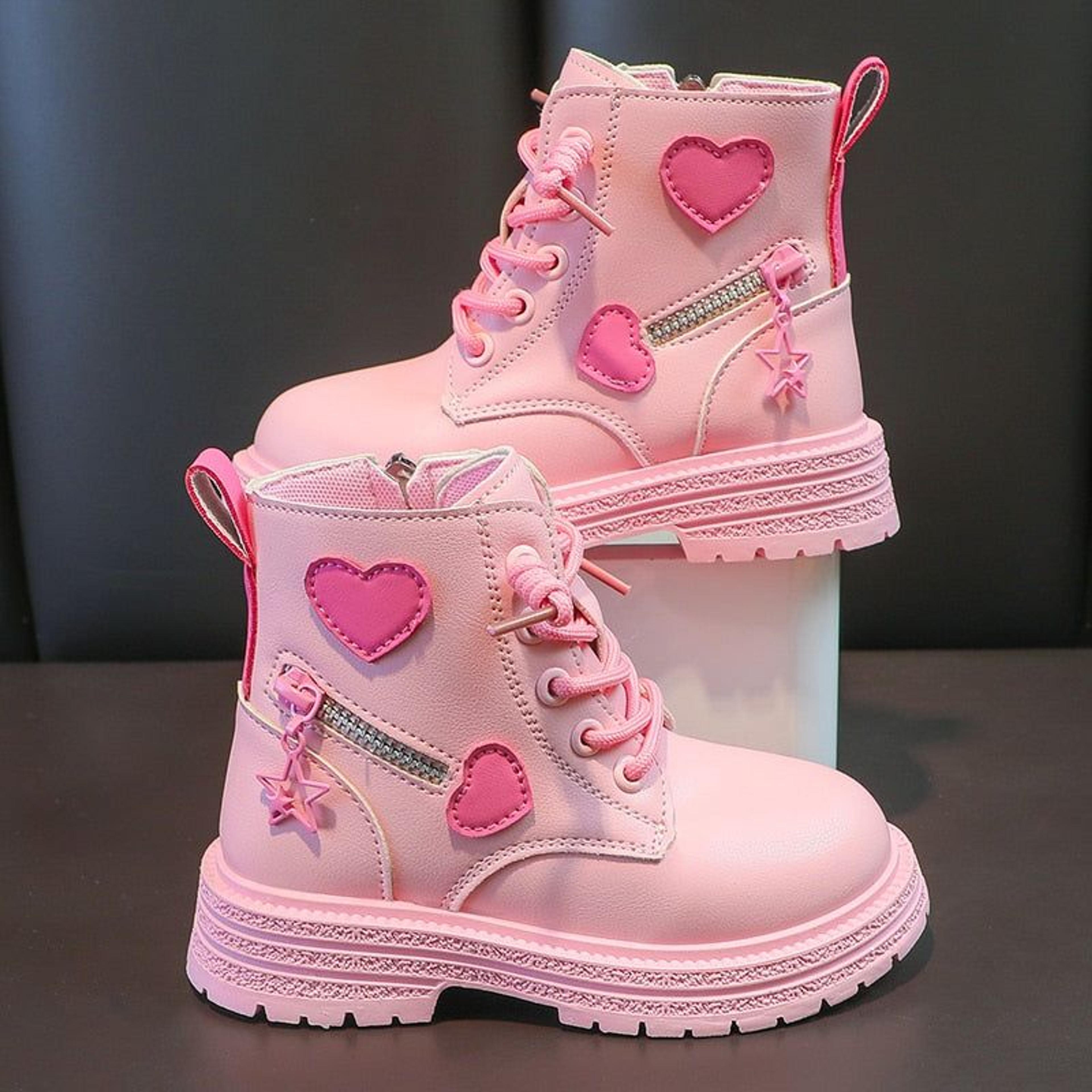 British Style Cool Girls boots - pink no cotton / 30