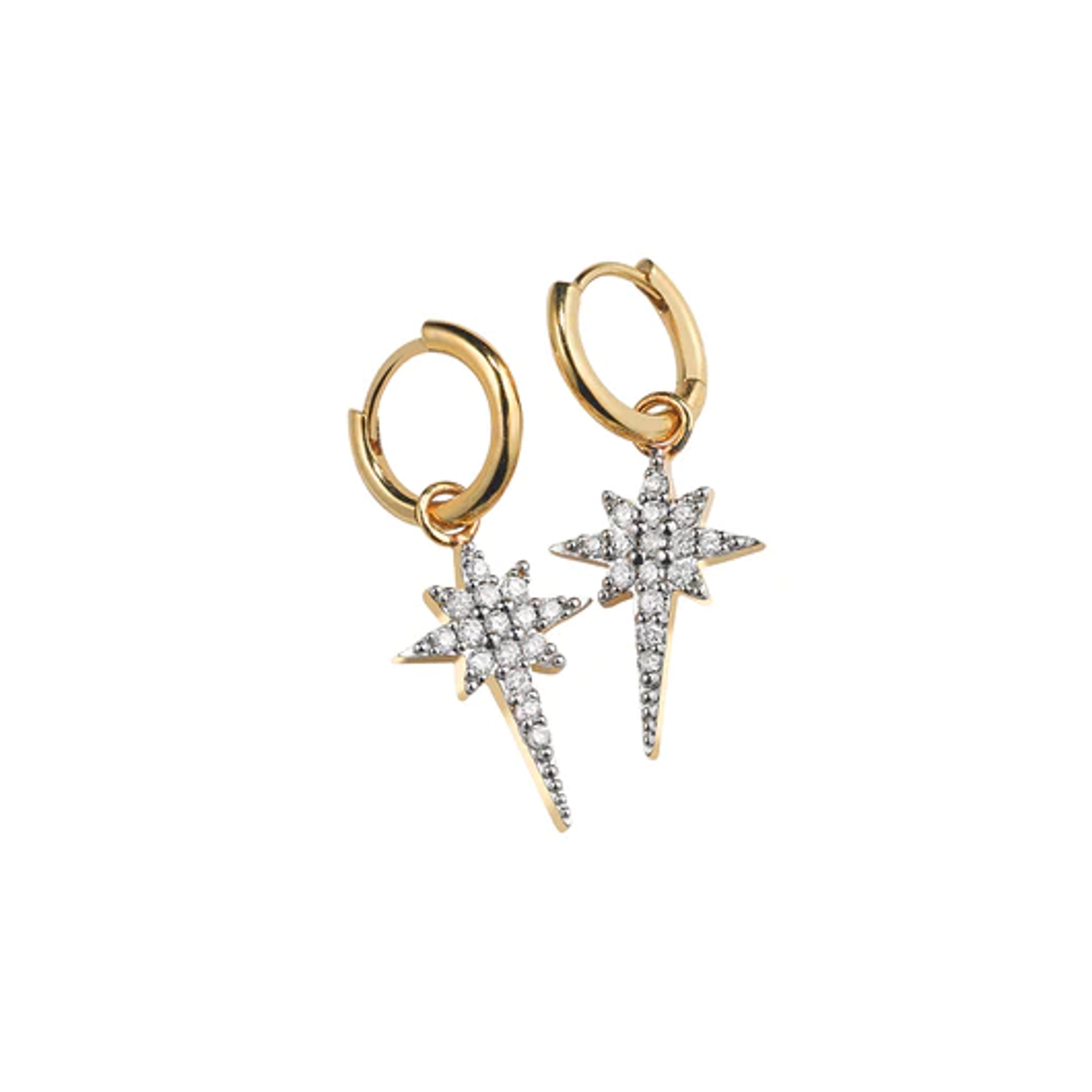 FALLEN STAR HOOP EARRINGS – Sophie Lis