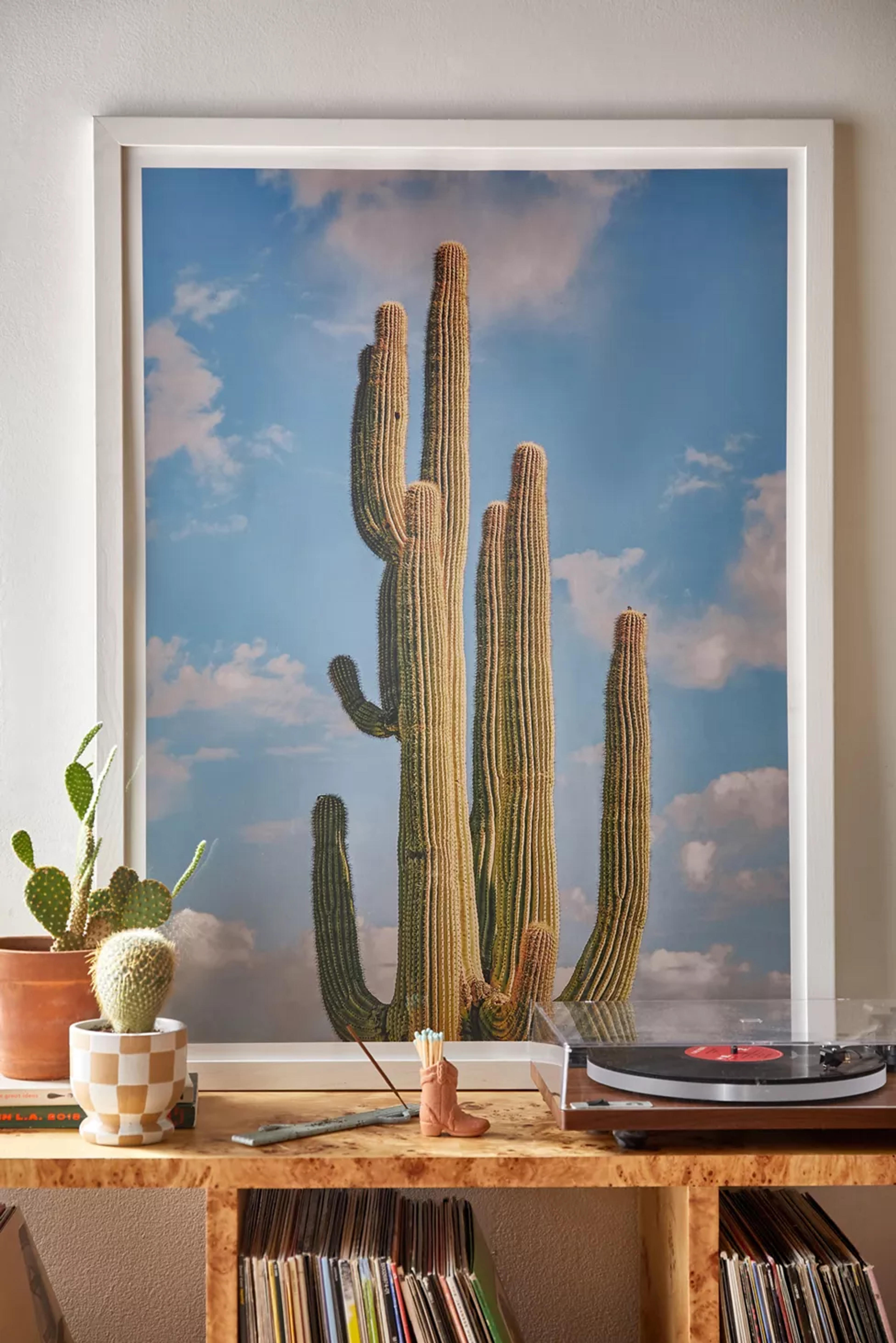 Laura Murray Sky Cactus Art Print | Urban Outfitters