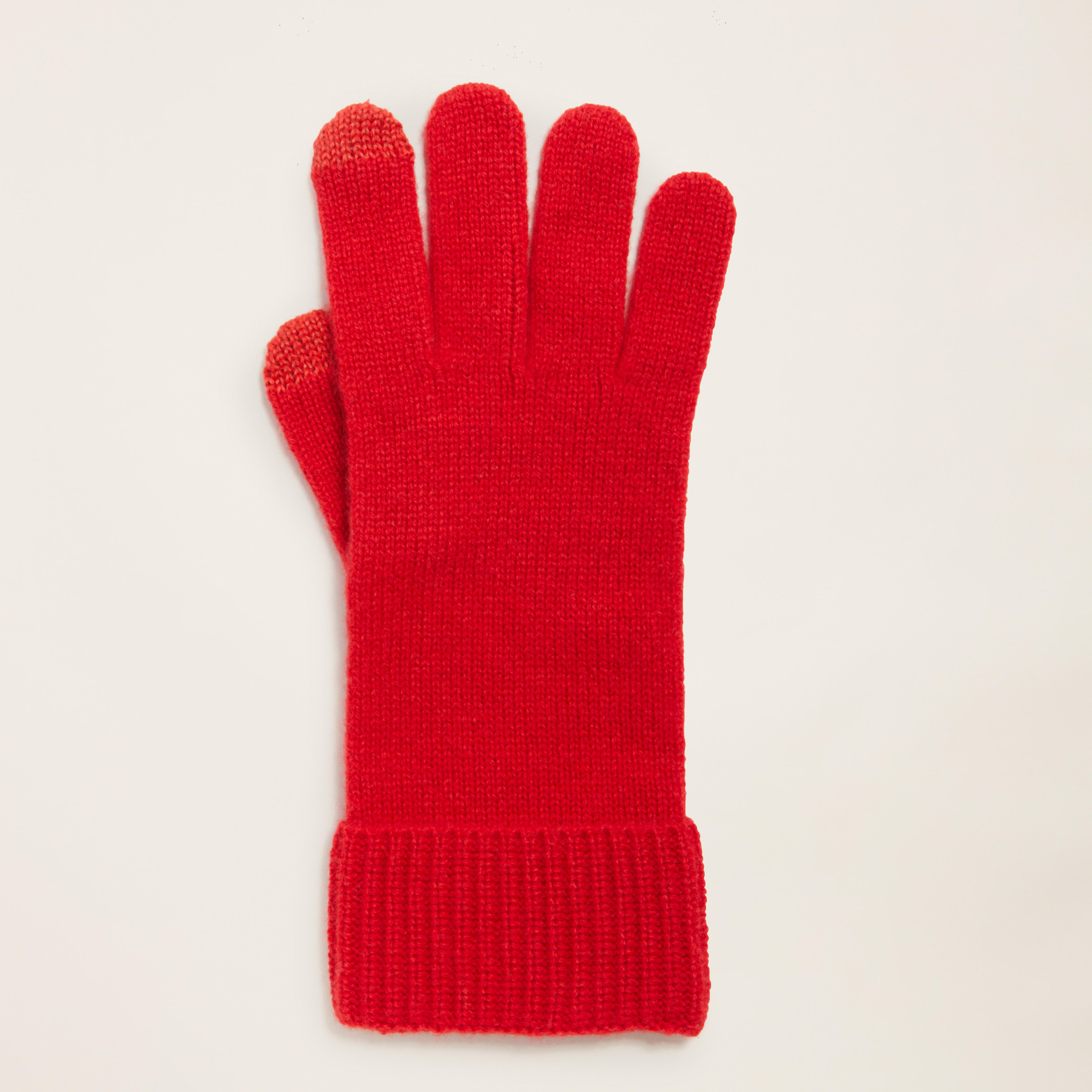 Cashmere Ribbed-Cuff Gloves