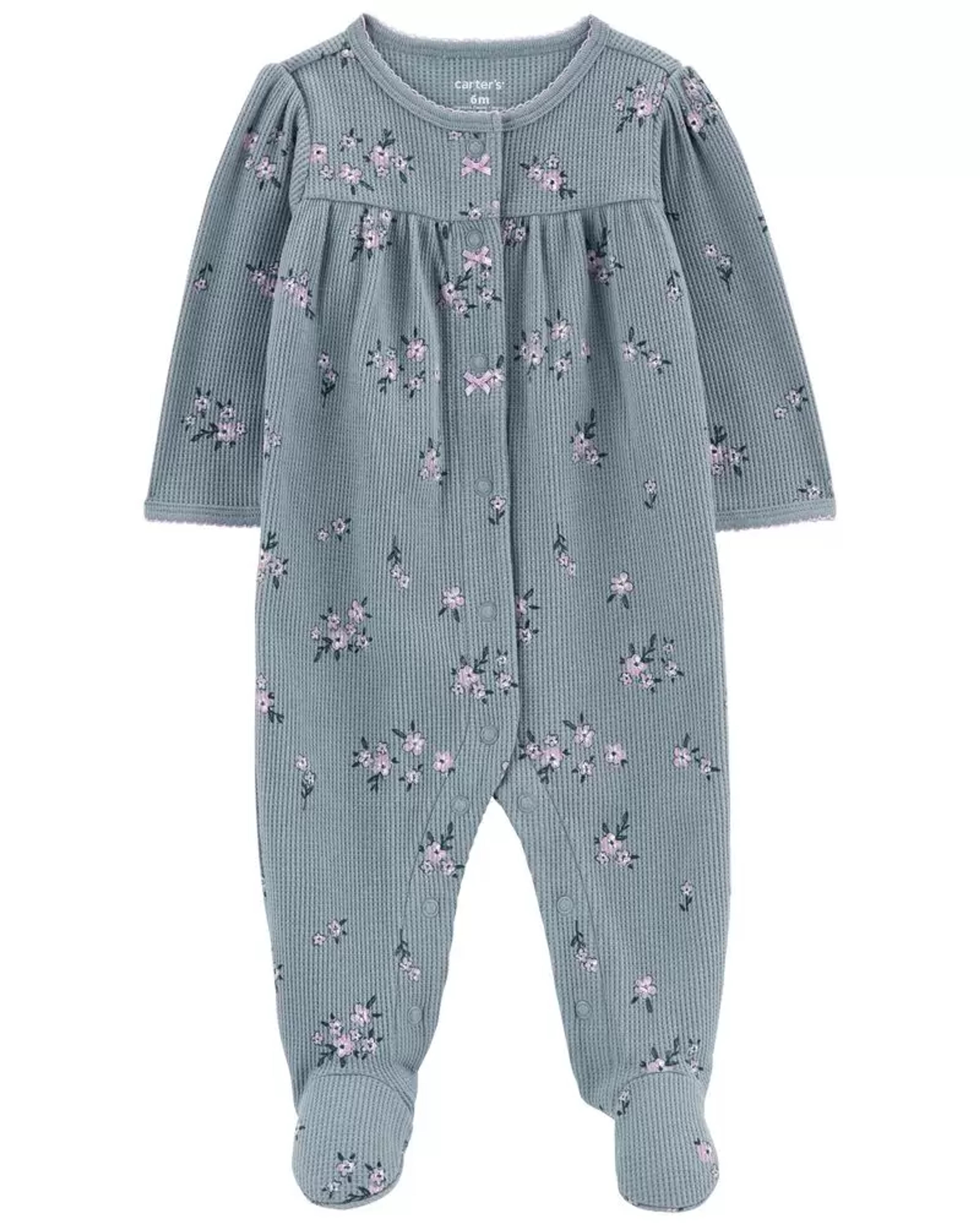 Multi Baby Floral Snap-Up Cotton Sleep & Play | carters.com
