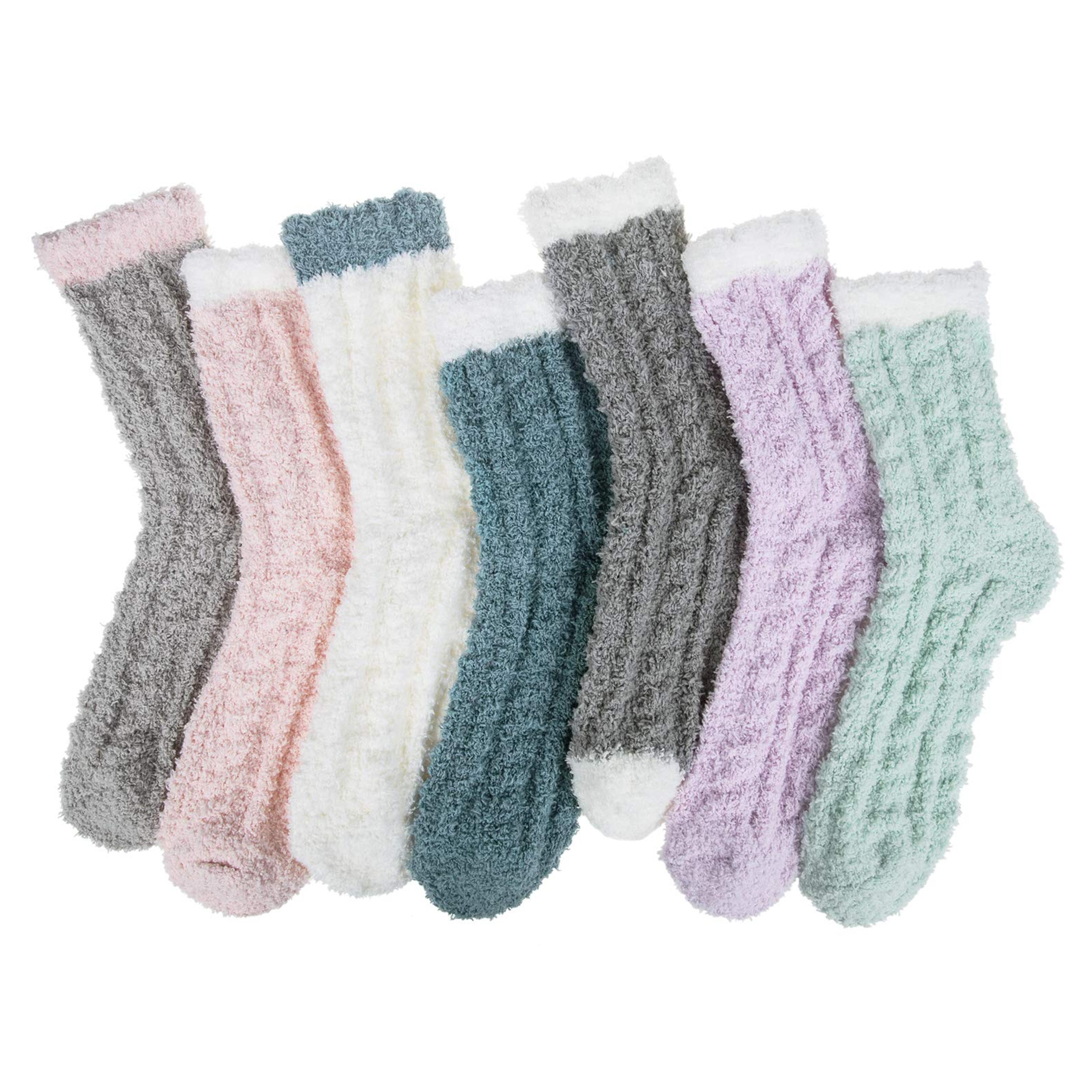 Amazon.com: Chalier 7 Pairs Womens Winter Fuzzy Socks Cozy Fluffy Socks Warm Fuzzy Christmas Socks for Women Gifts : Clothing, Shoes & Jewelry