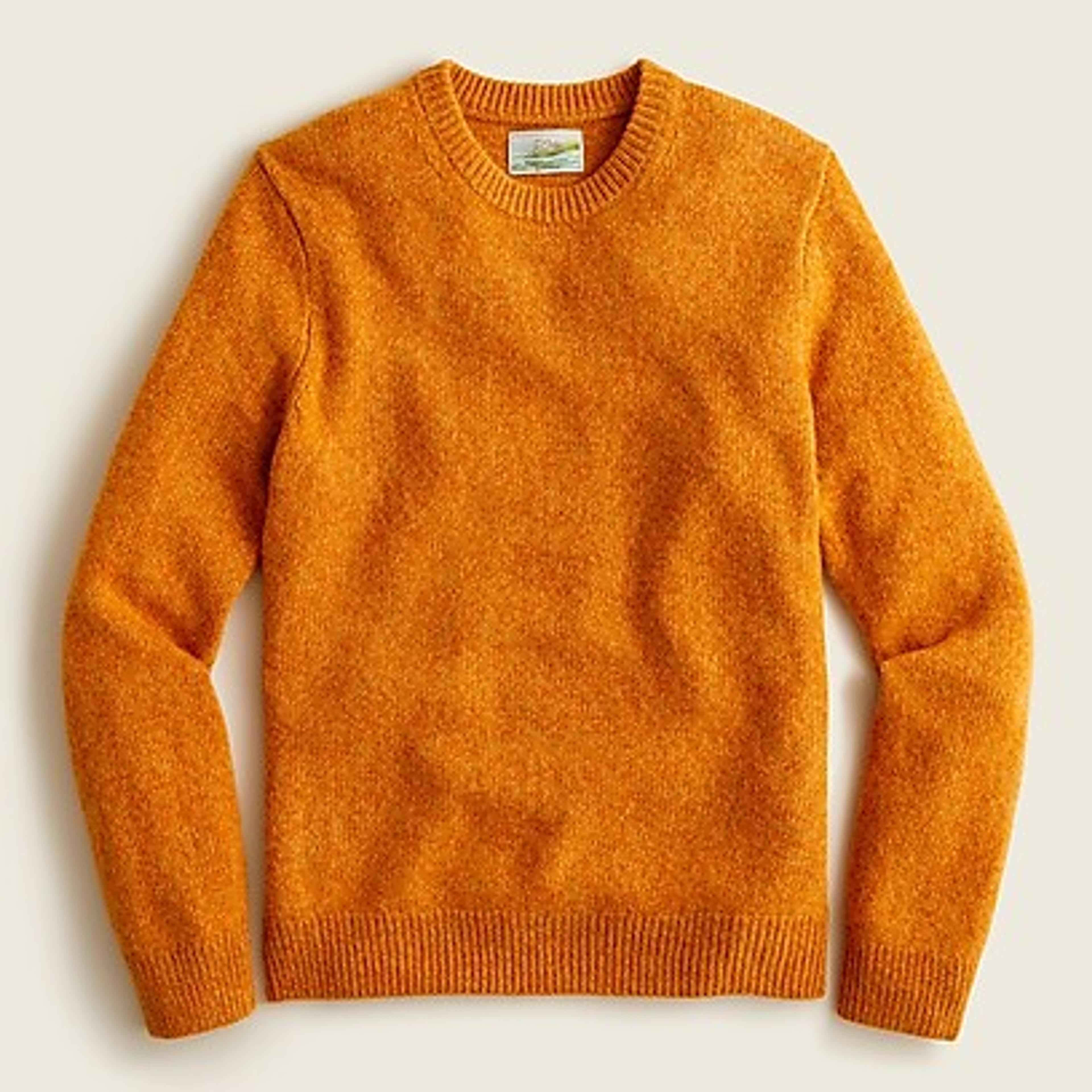 Limited-edition marled Scottish cashmere crewneck sweater