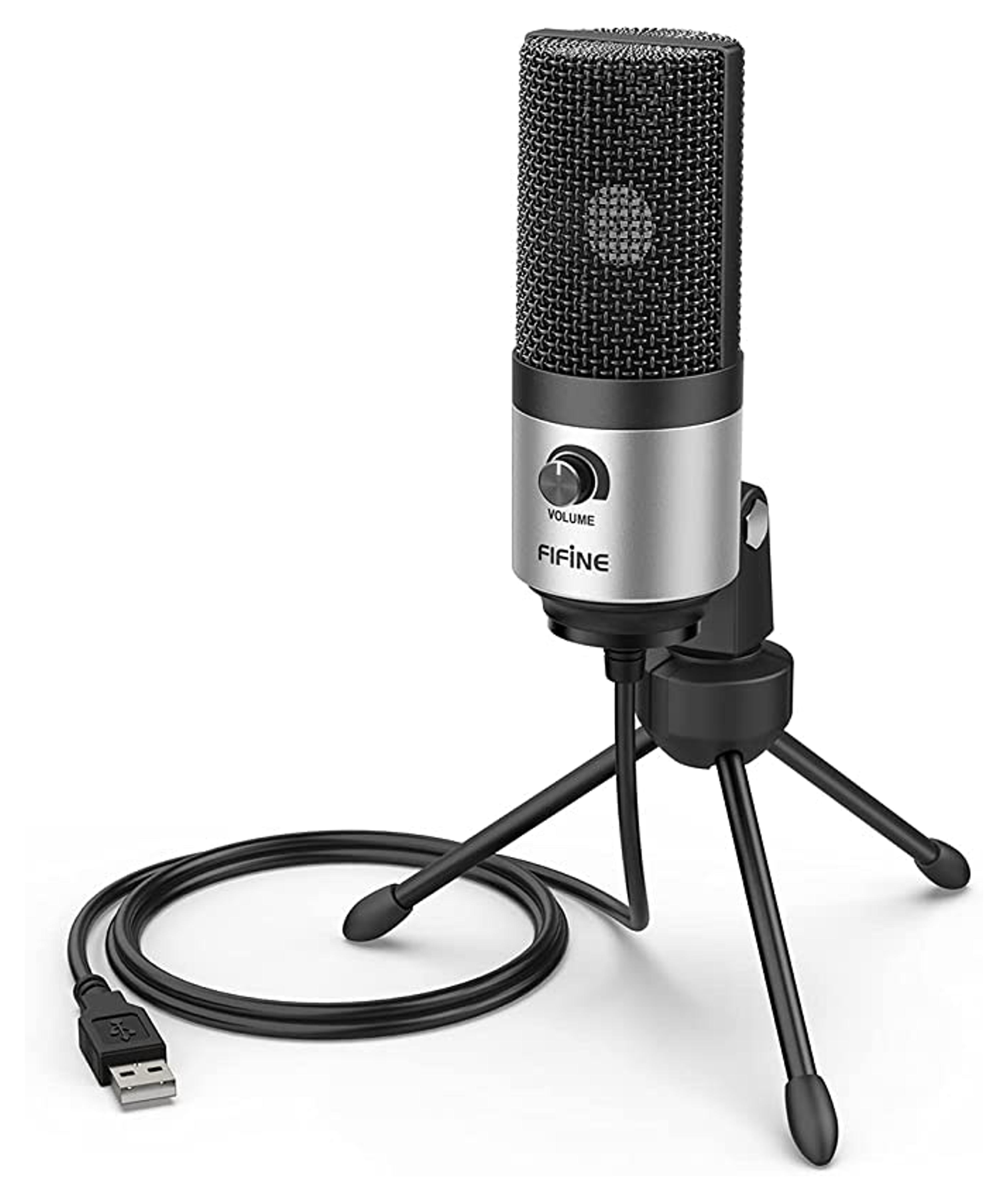 Amazon.com: USB Microphone,FIFINE Metal Condenser Recording Microphone for Laptop MAC or Windows Cardioid Studio Recording Vocals, Voice Overs,Streaming Broadcast and YouTube Videos-K669B : Musical Instruments