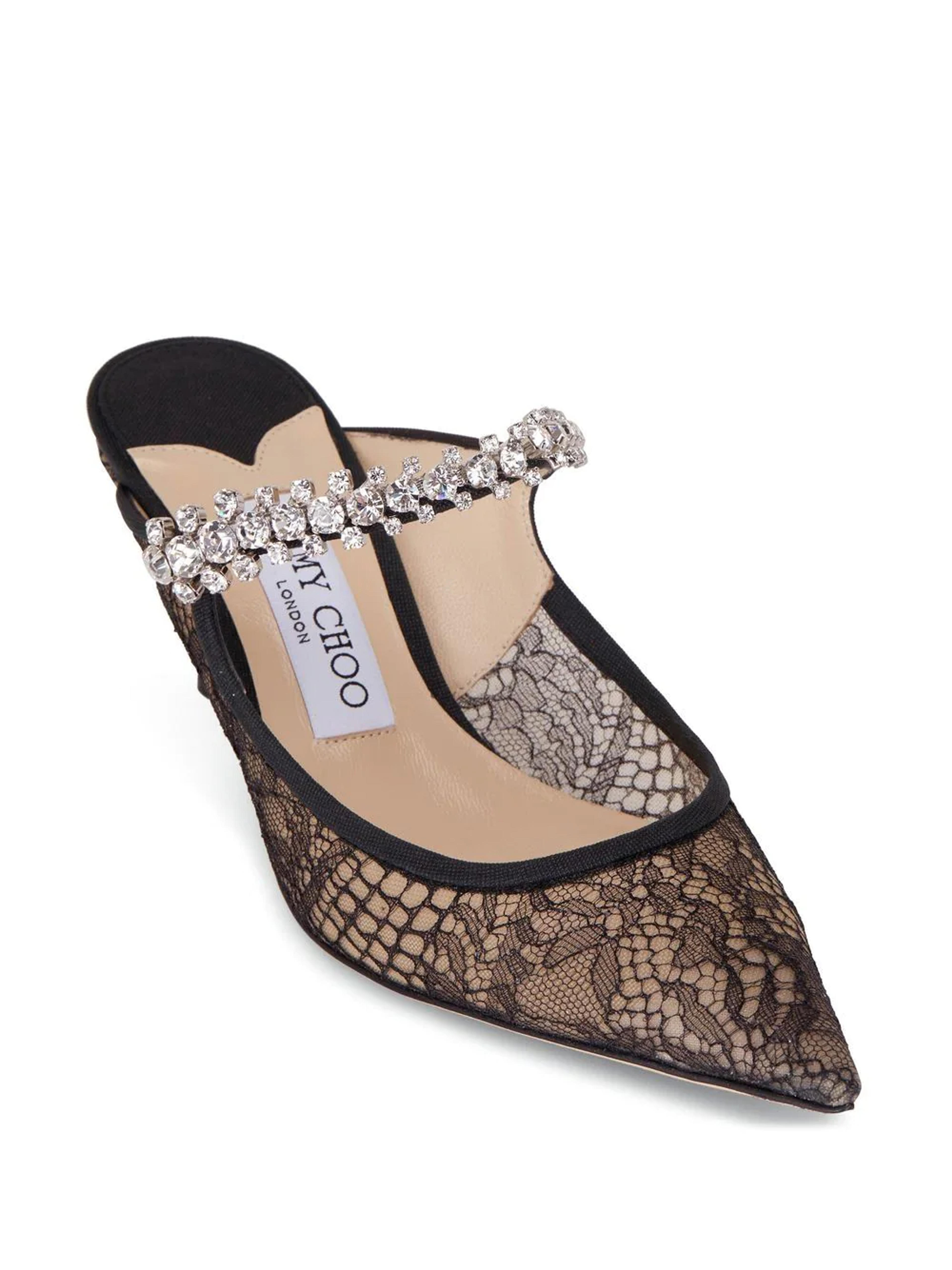 Jimmy Choo Bing 65mm Lace Mules - Farfetch