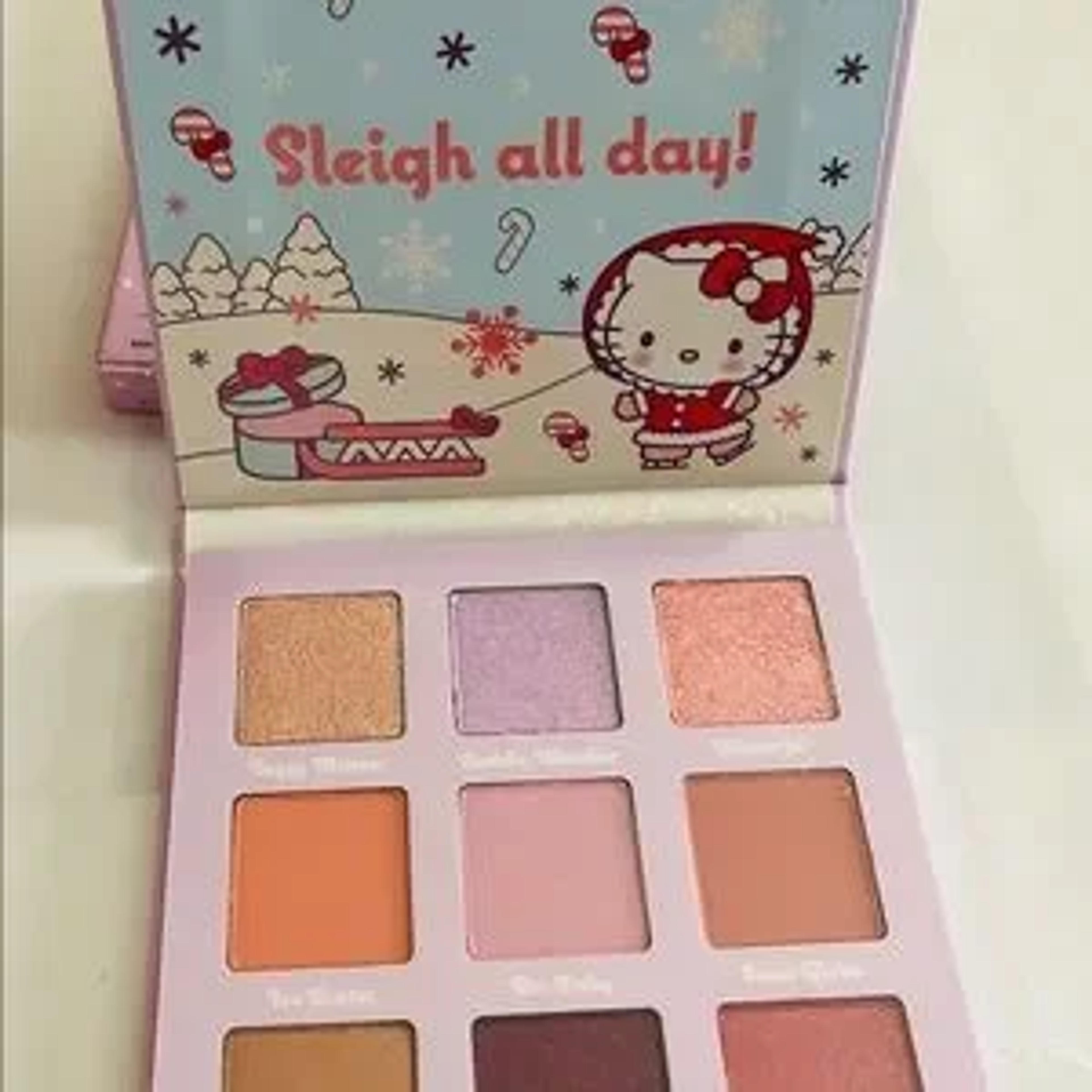 Colourpop | Makeup | Nib Colourpop Hello Kitty Eyeshadow 9 Color Palette Snow Much Fun | Poshmark