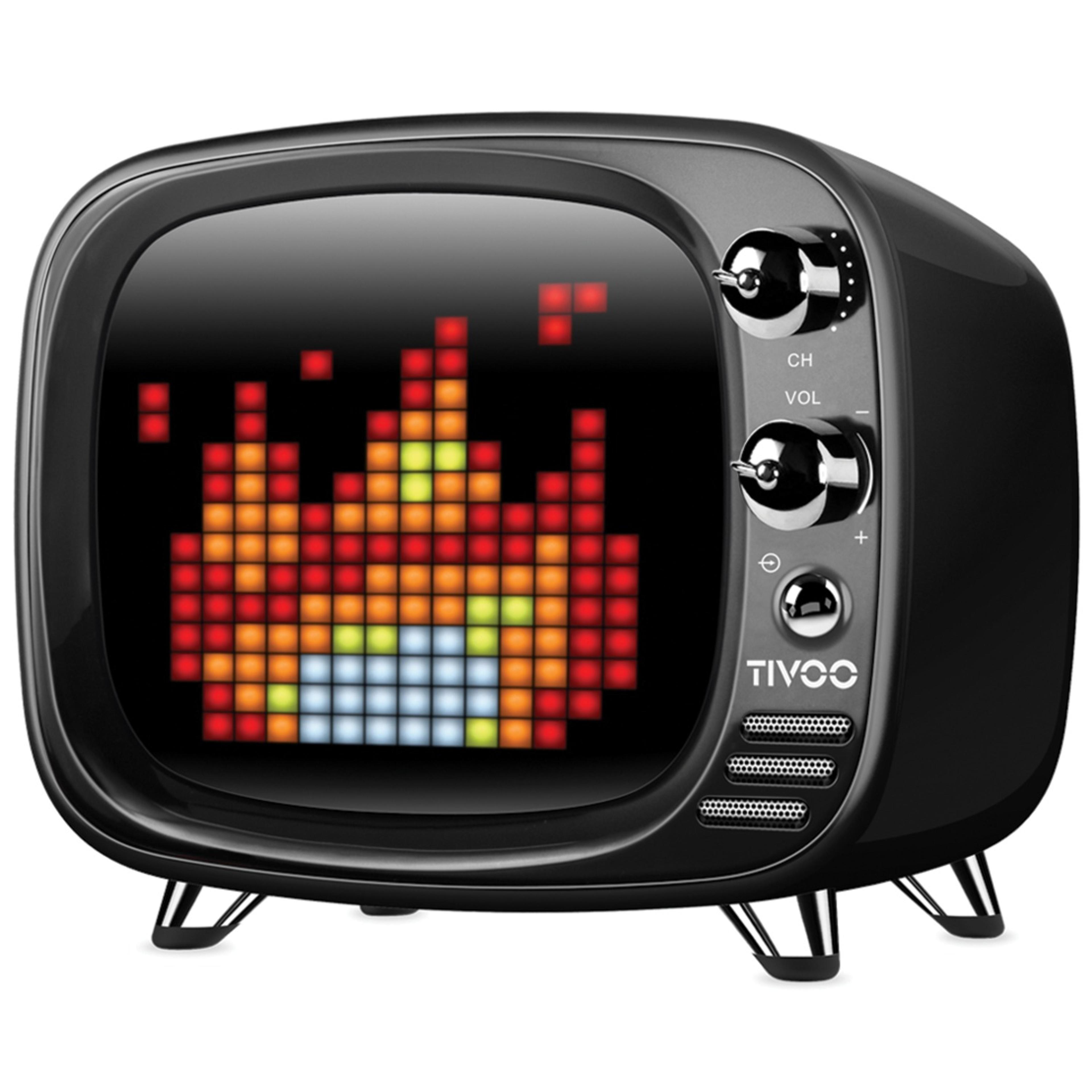 Divoom 90100058067 Tivoo Pixel Art Bluetooth Speaker (Midnight Black)