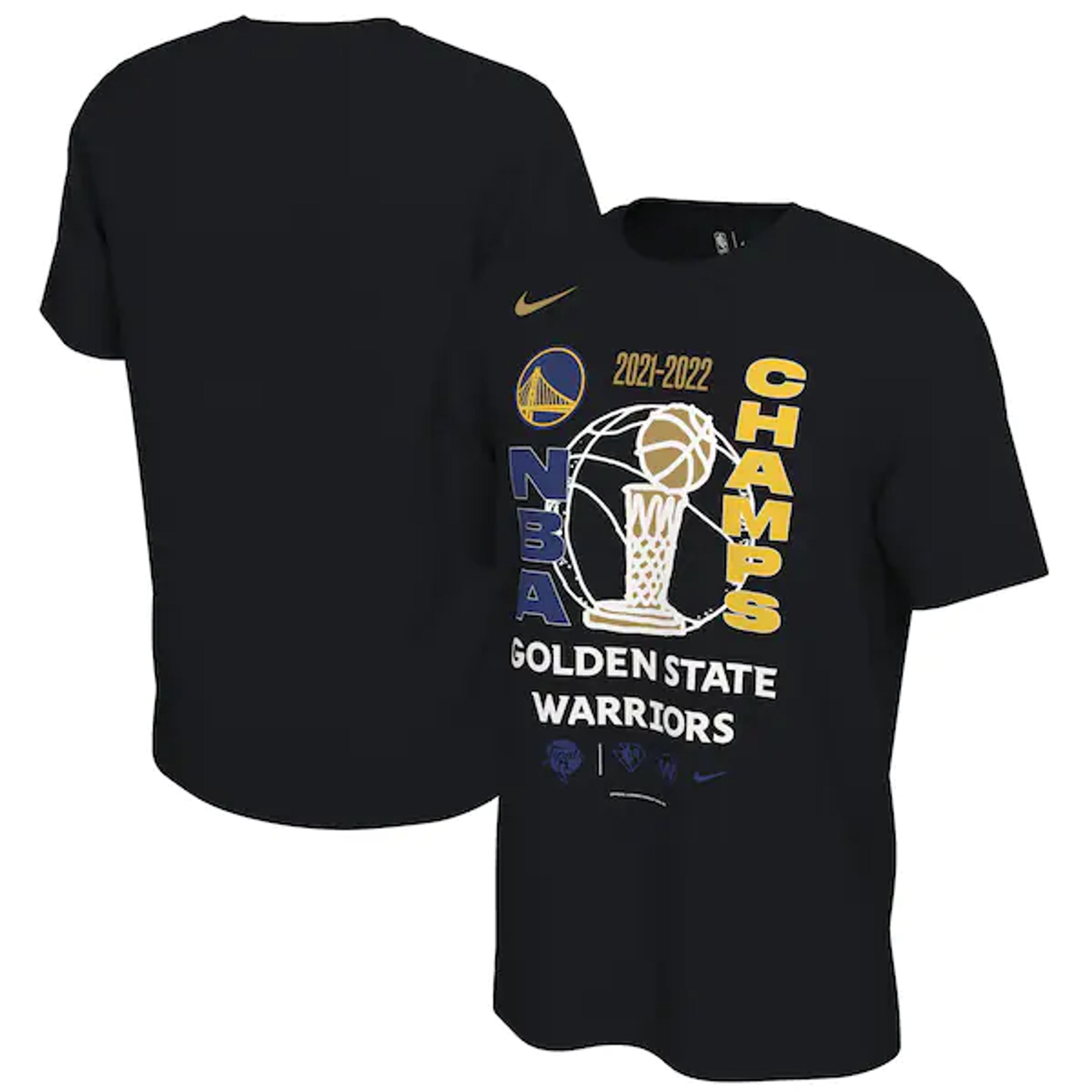 Golden State Warriors Nike 2022 NBA Finals Champions Locker Room T-Shirt - Black