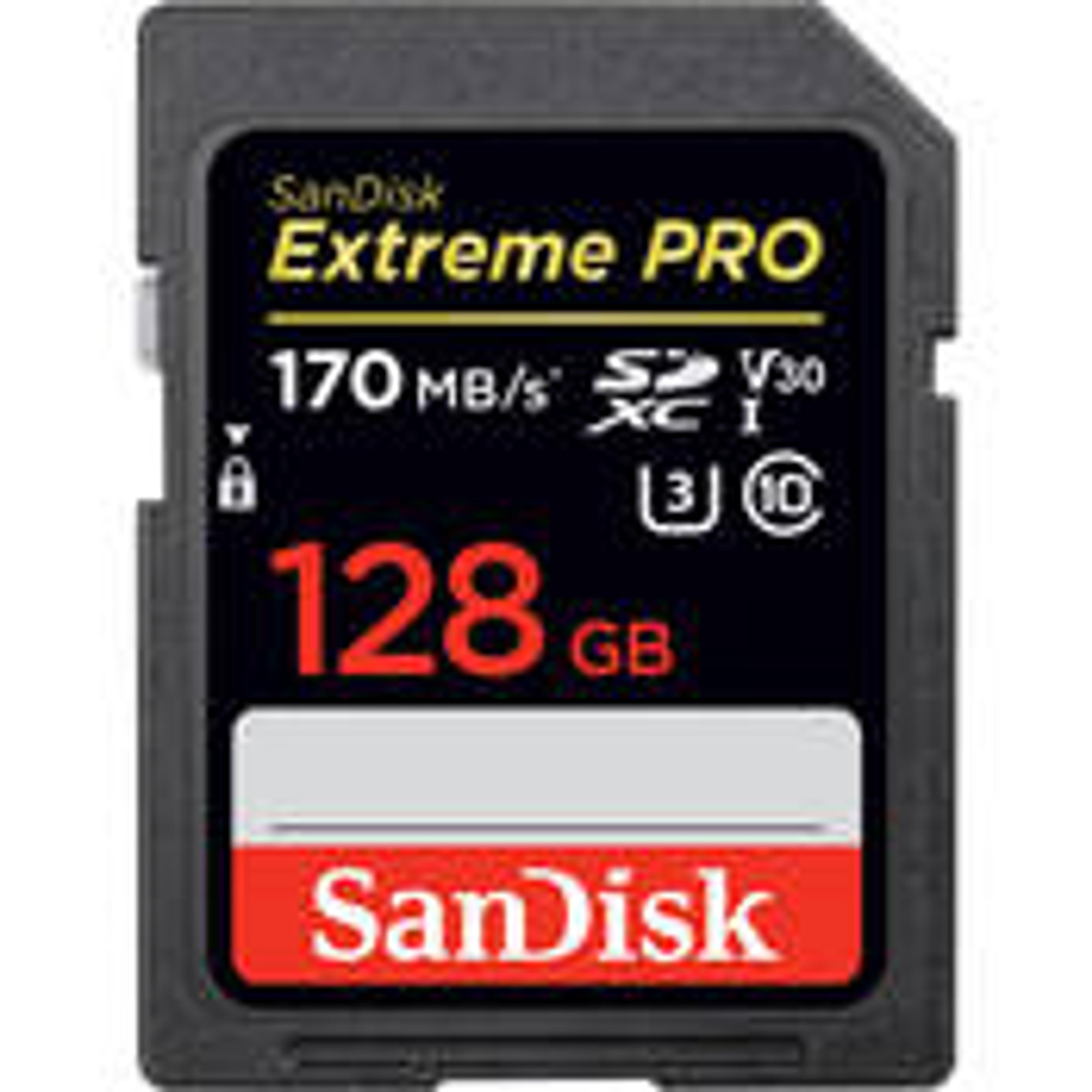 128GB Extreme PRO UHS-I SDXC Memory Card