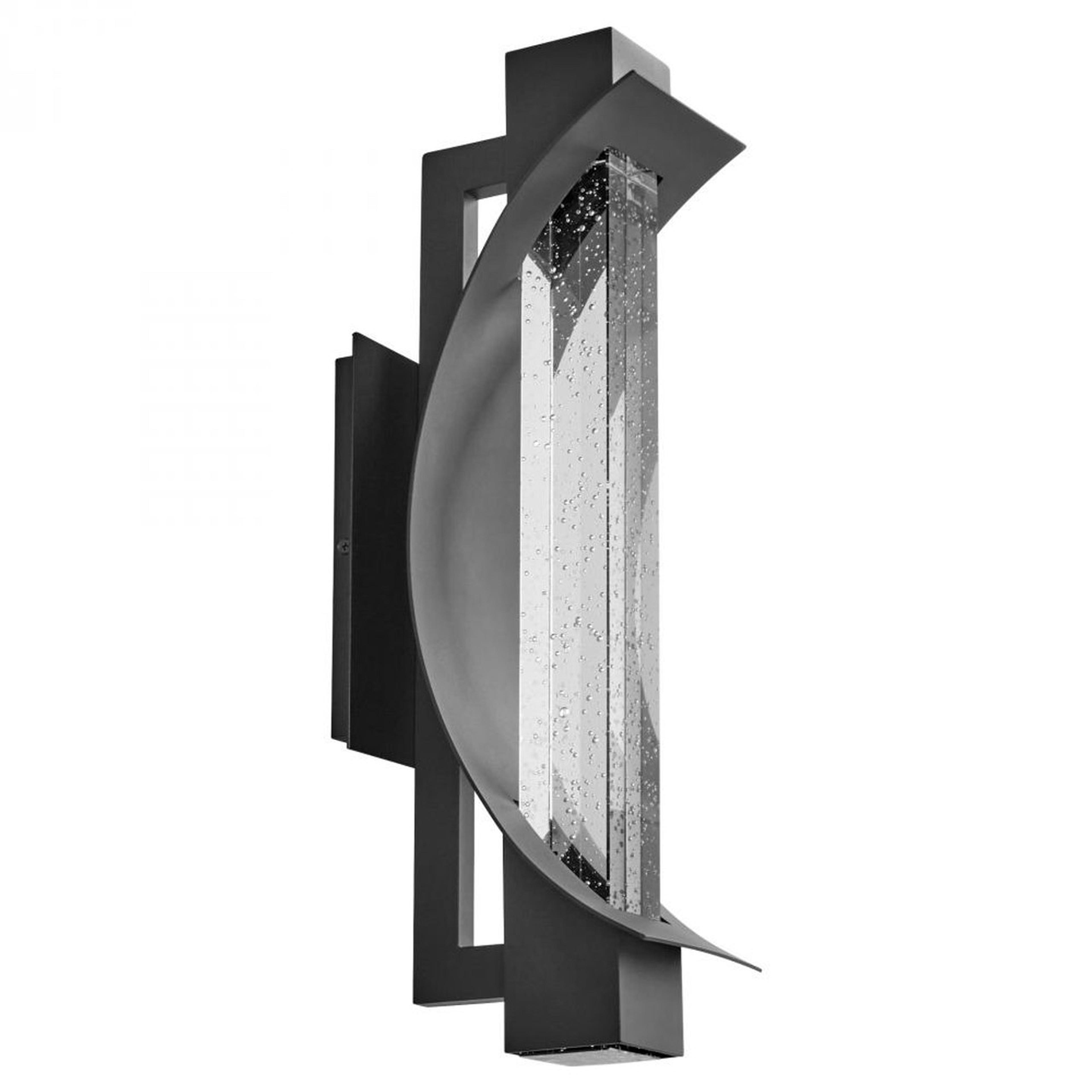 Albedo Outdoor Wall Sconce, 1-Light, LED, Black , Clear Shade, 19"H (3-771-15 42RZA)