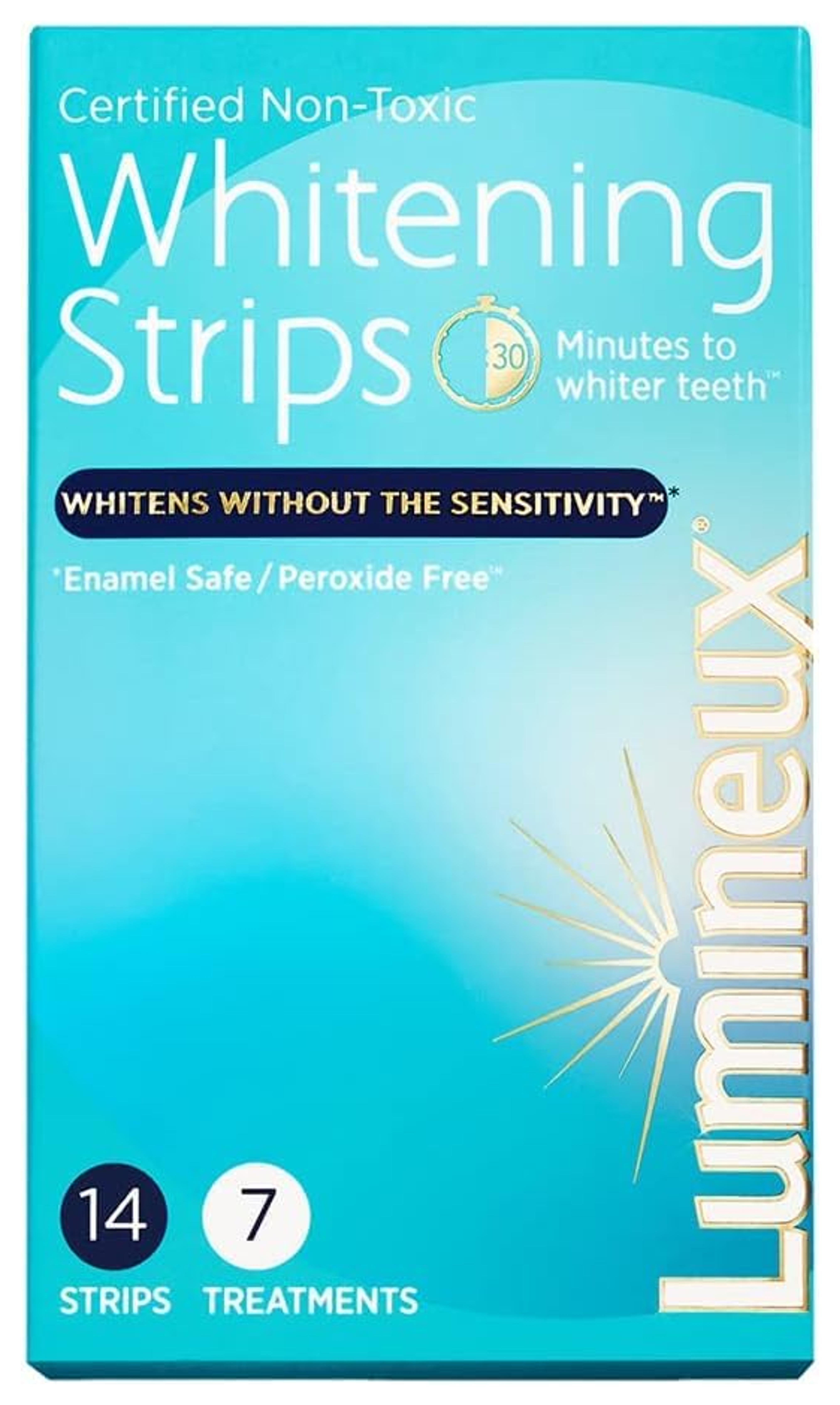 Lumineux Teeth Whitening Strips 7 Treatments - Enamel Safe - Whitening Without The Sensitivity - Dentist Formulated & Certified Non-Toxic