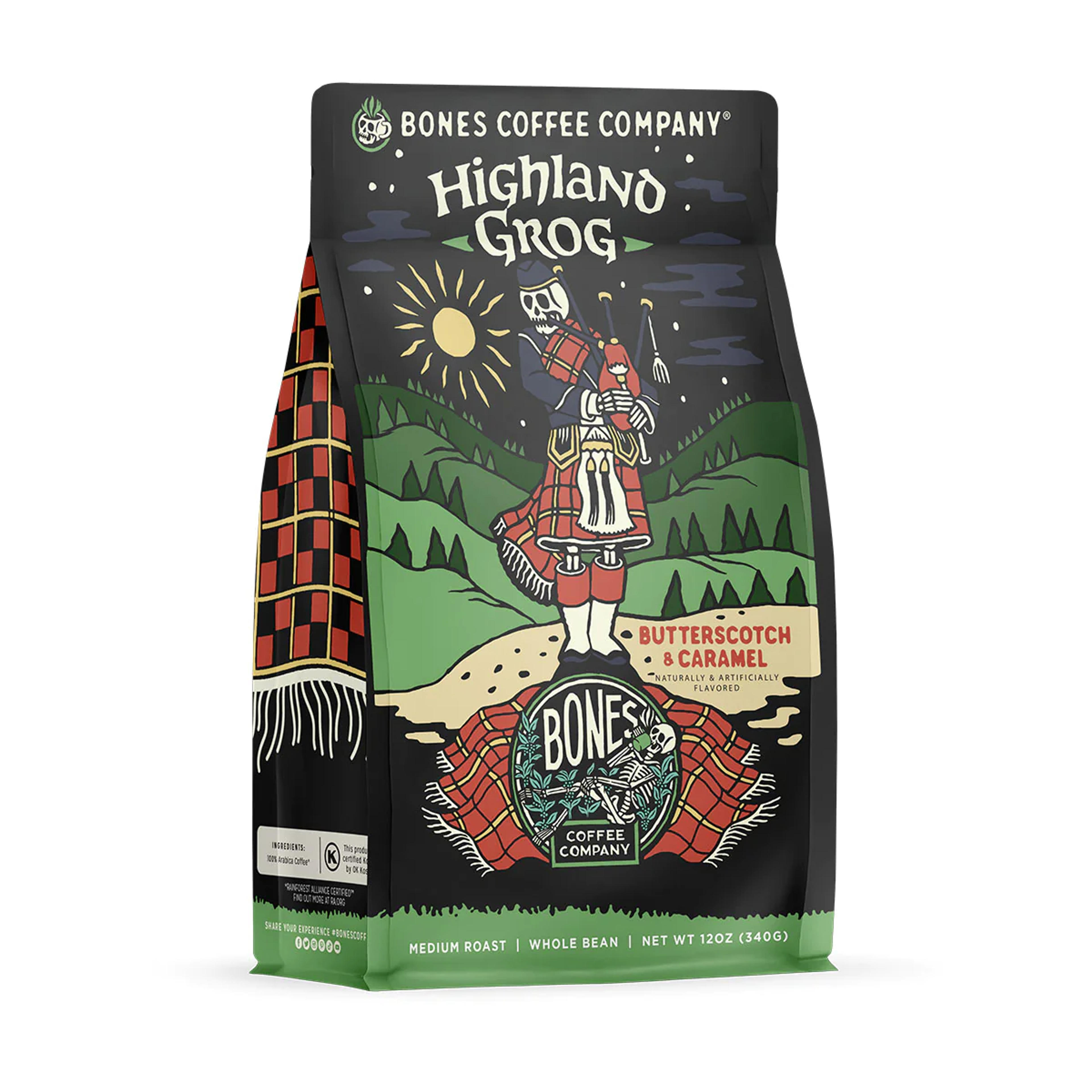 Highland Grog Coffee (Whole Bean) by Bones Coffeee Company – Bones Coffee Company