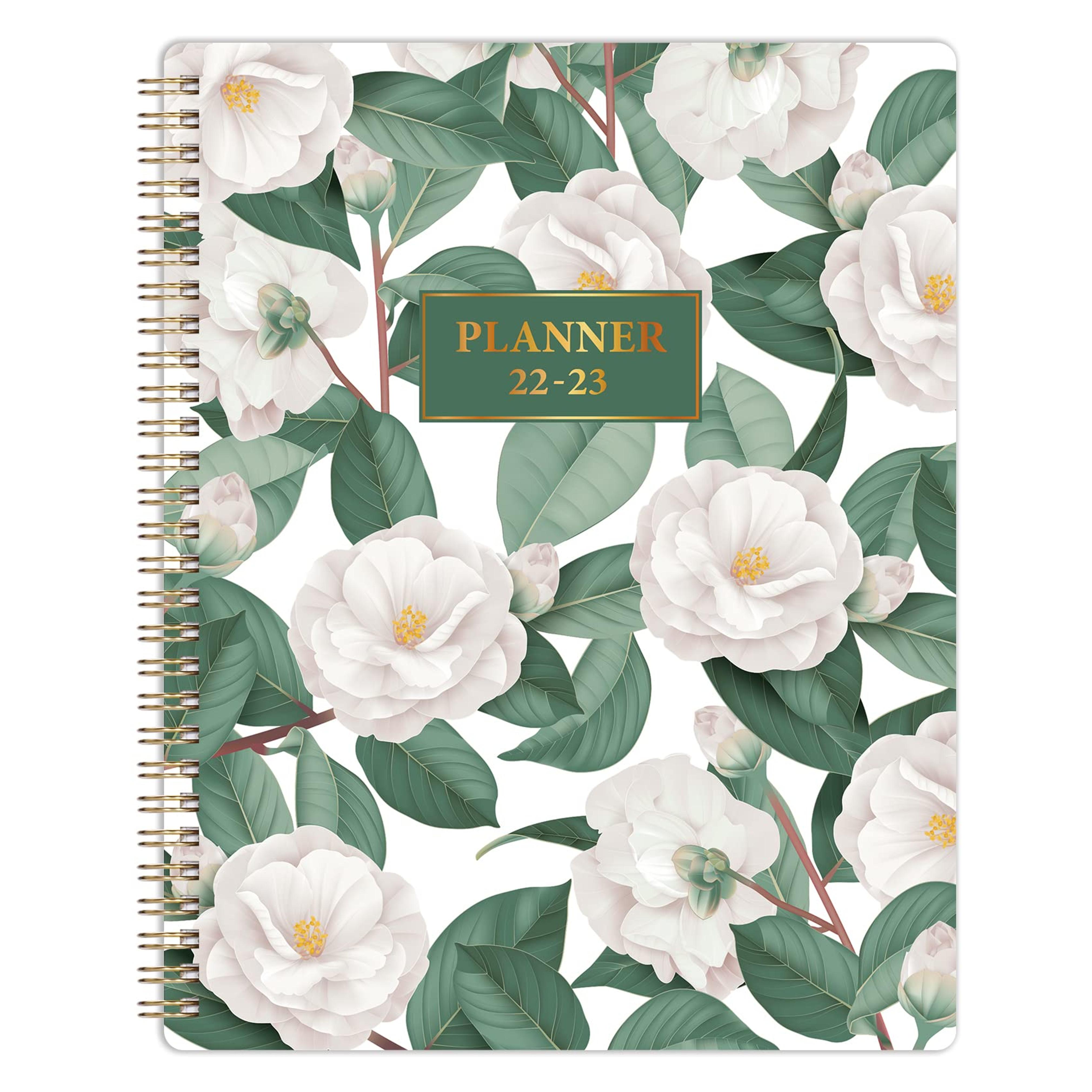 2022-2023 Planner - Academic Planner 2022-2023 from July 2022 - June 2023, 8" x 10", Weekly & Monthly Planner with Thick Paper + Twin-Wire Binding + Printed Tabs - Green