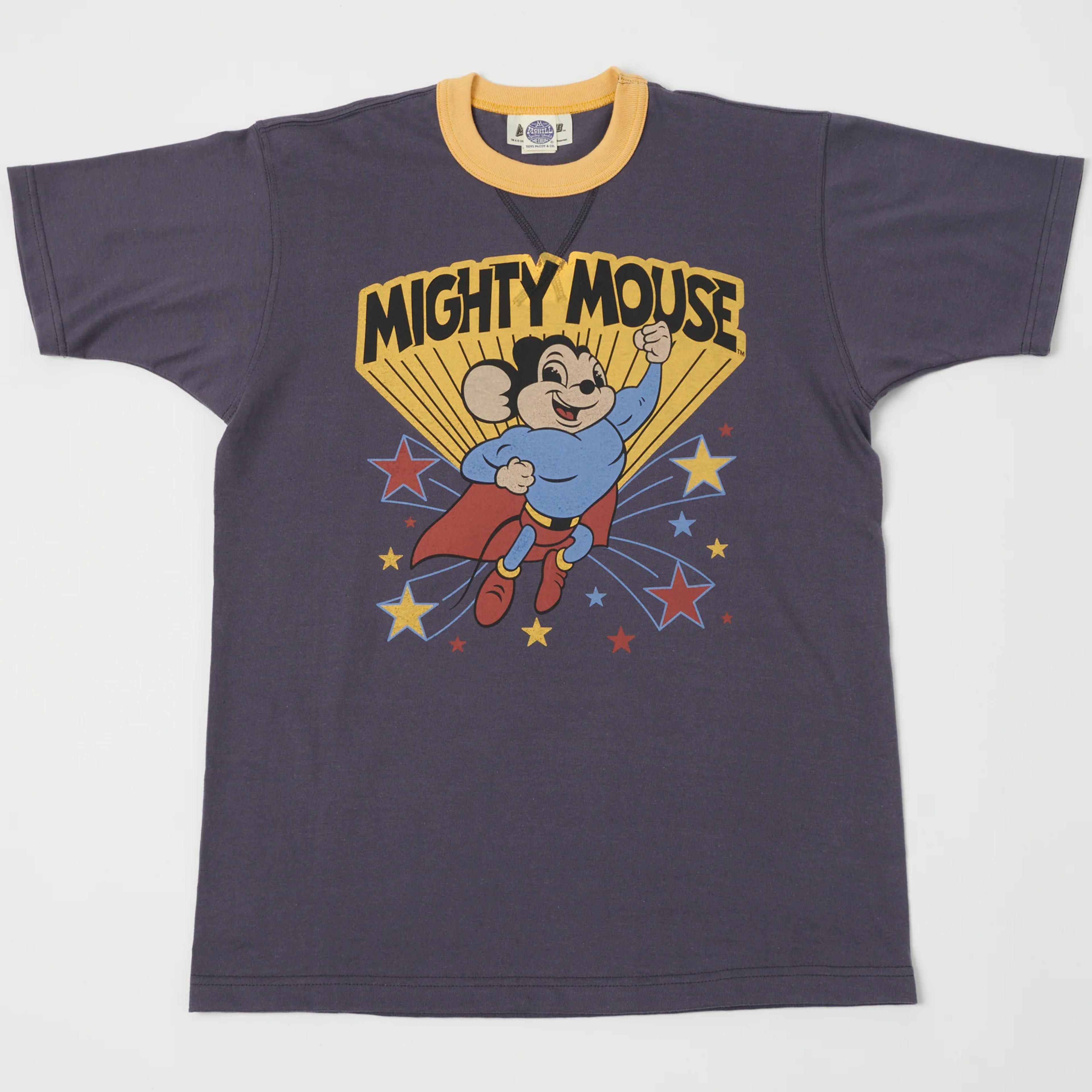 TOYS McCOY TMC2207 'Mightiest M' Mighty Mouse Tee - Navy/Grey | SON OF A STAG