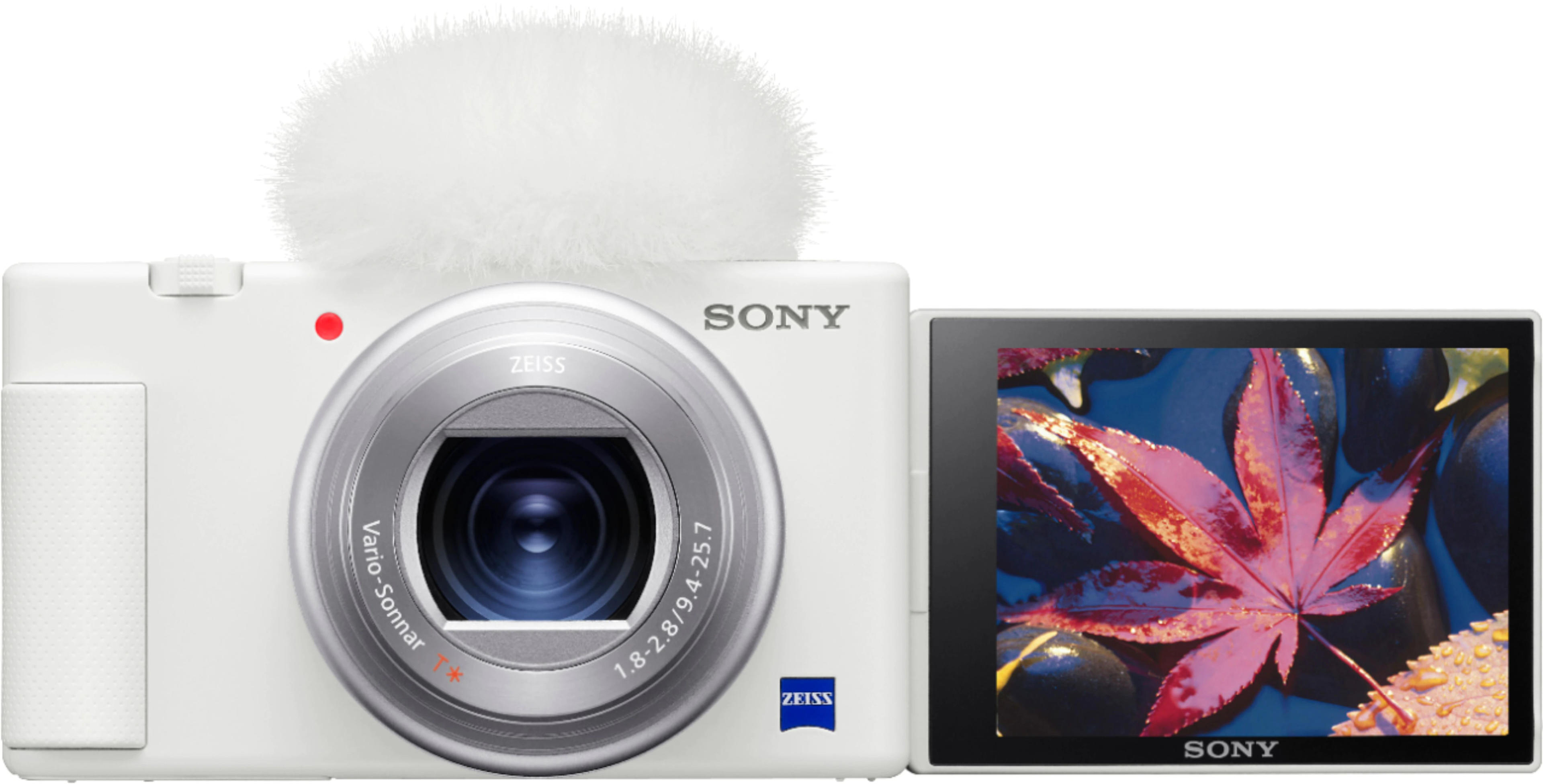 Sony ZV-1 20.1-Megapixel Digital Camera for Content Creators and Vloggers White DCZV1/W