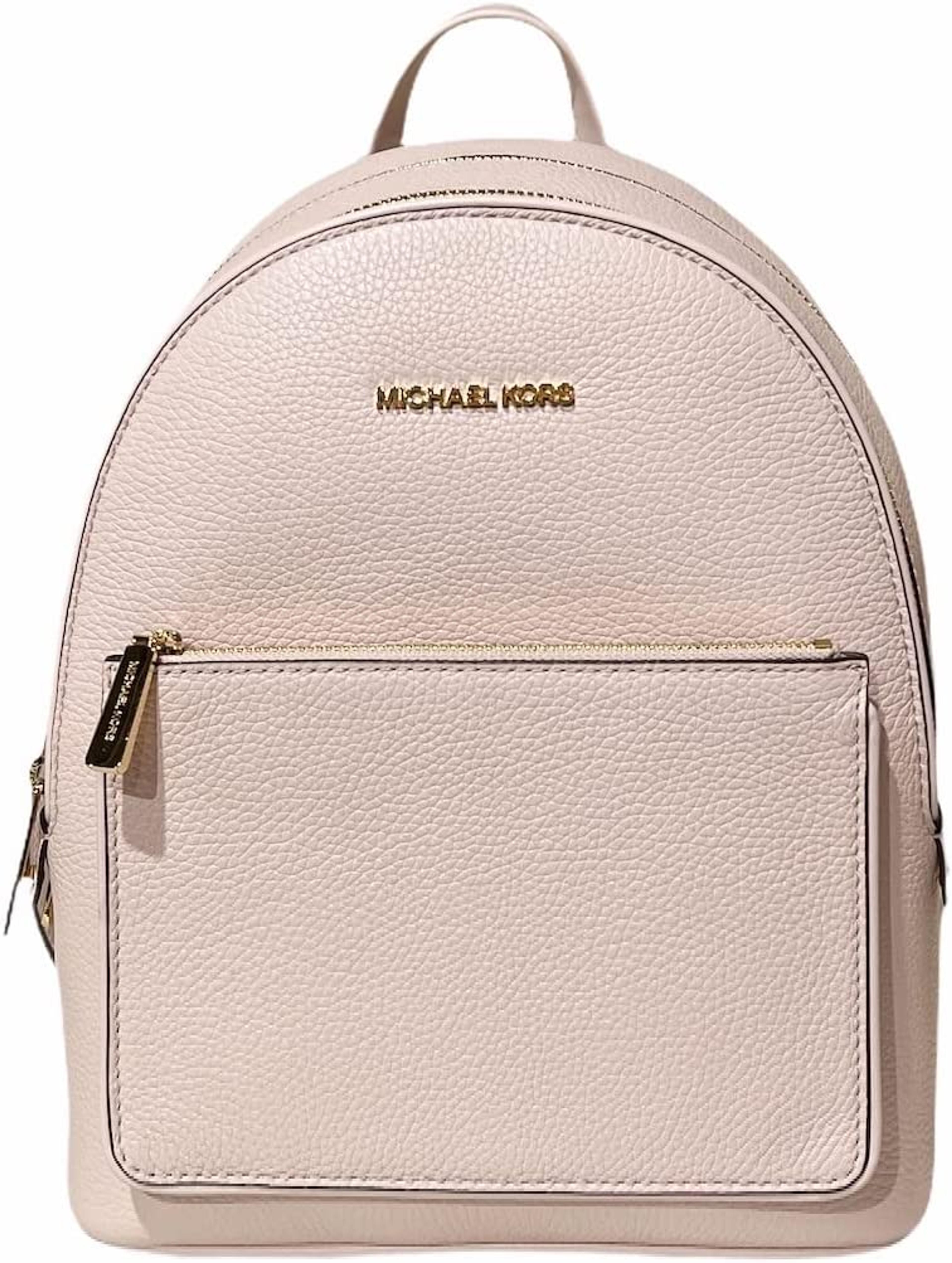 Michael Kors Adina Kenly Backpack Powder Blush Pink Pebbled Leather