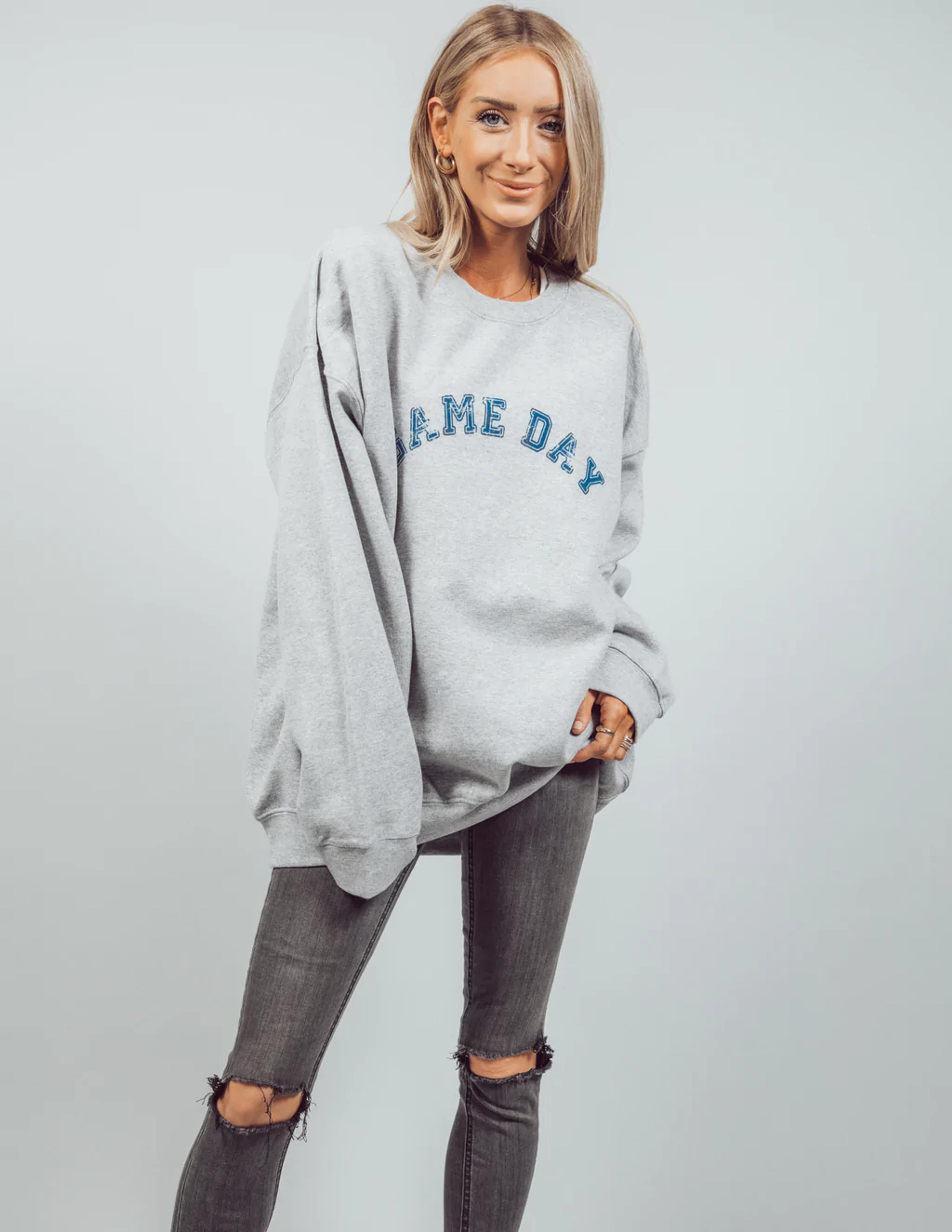 Oversize Game Day Graphic Pullover