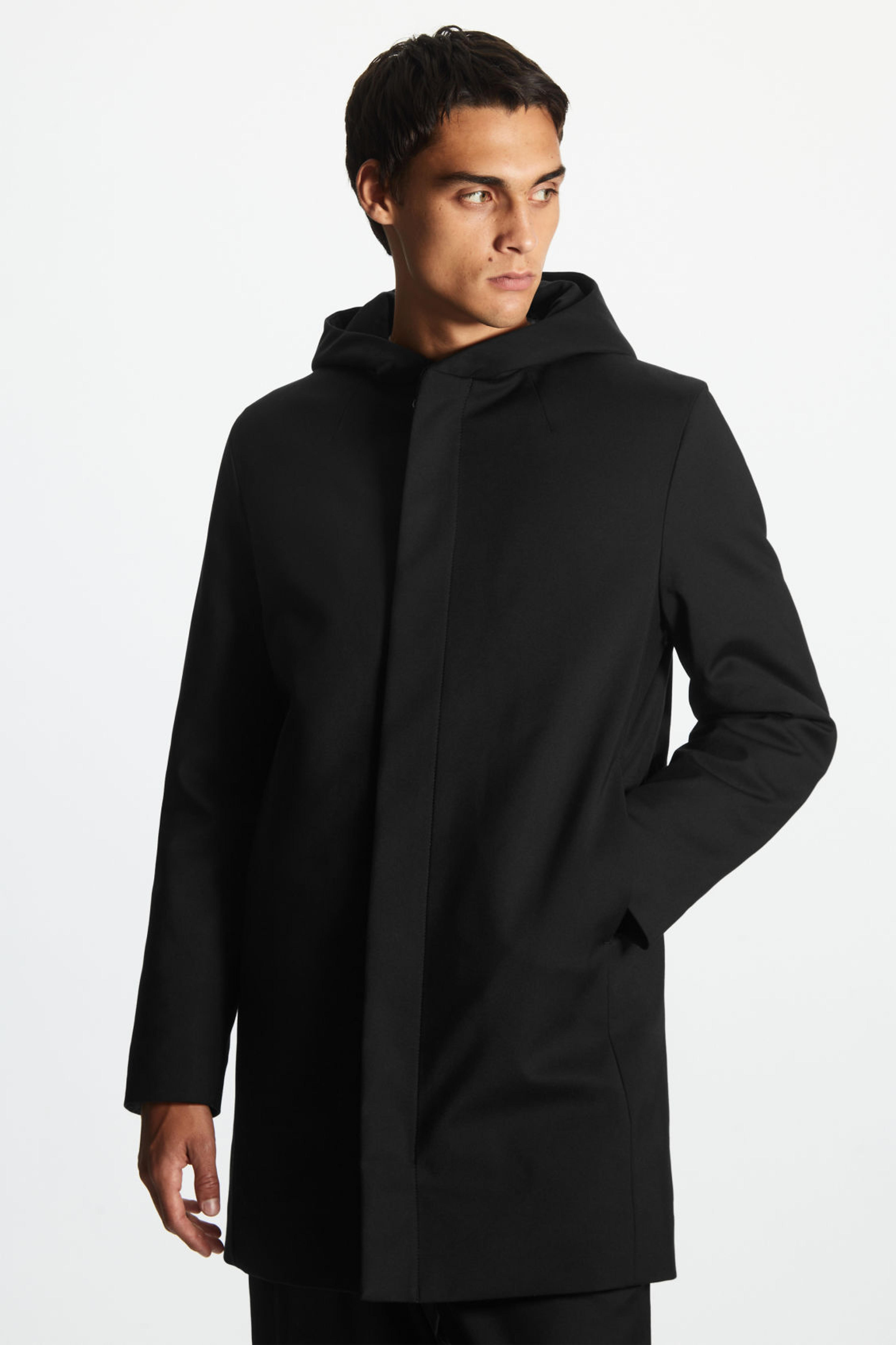 HOODED PADDED PARKA - BLACK - Coats - COS