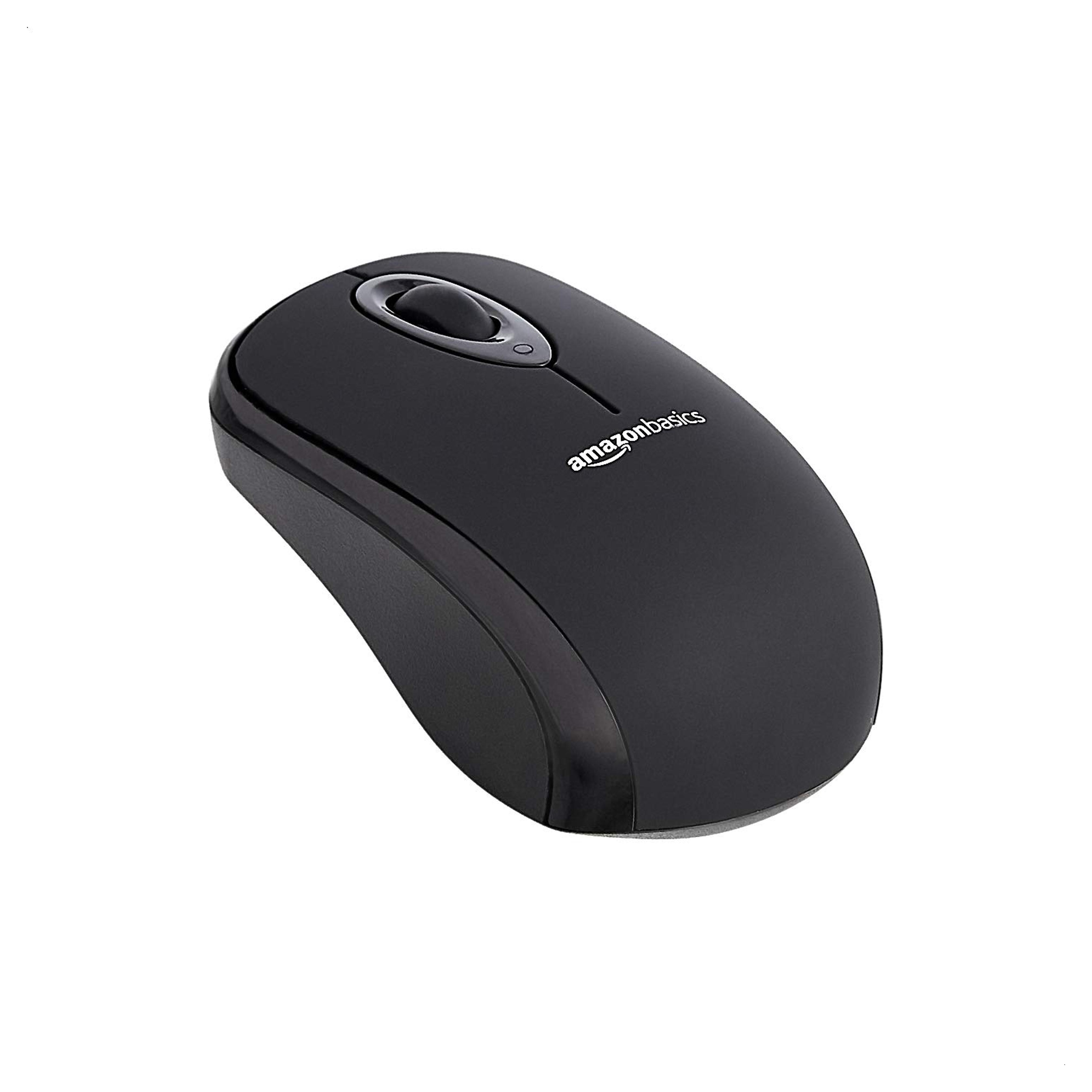 Amazon.com: Amazon Basics Wireless Computer Mouse with USB Nano Receiver - Black : Electronics