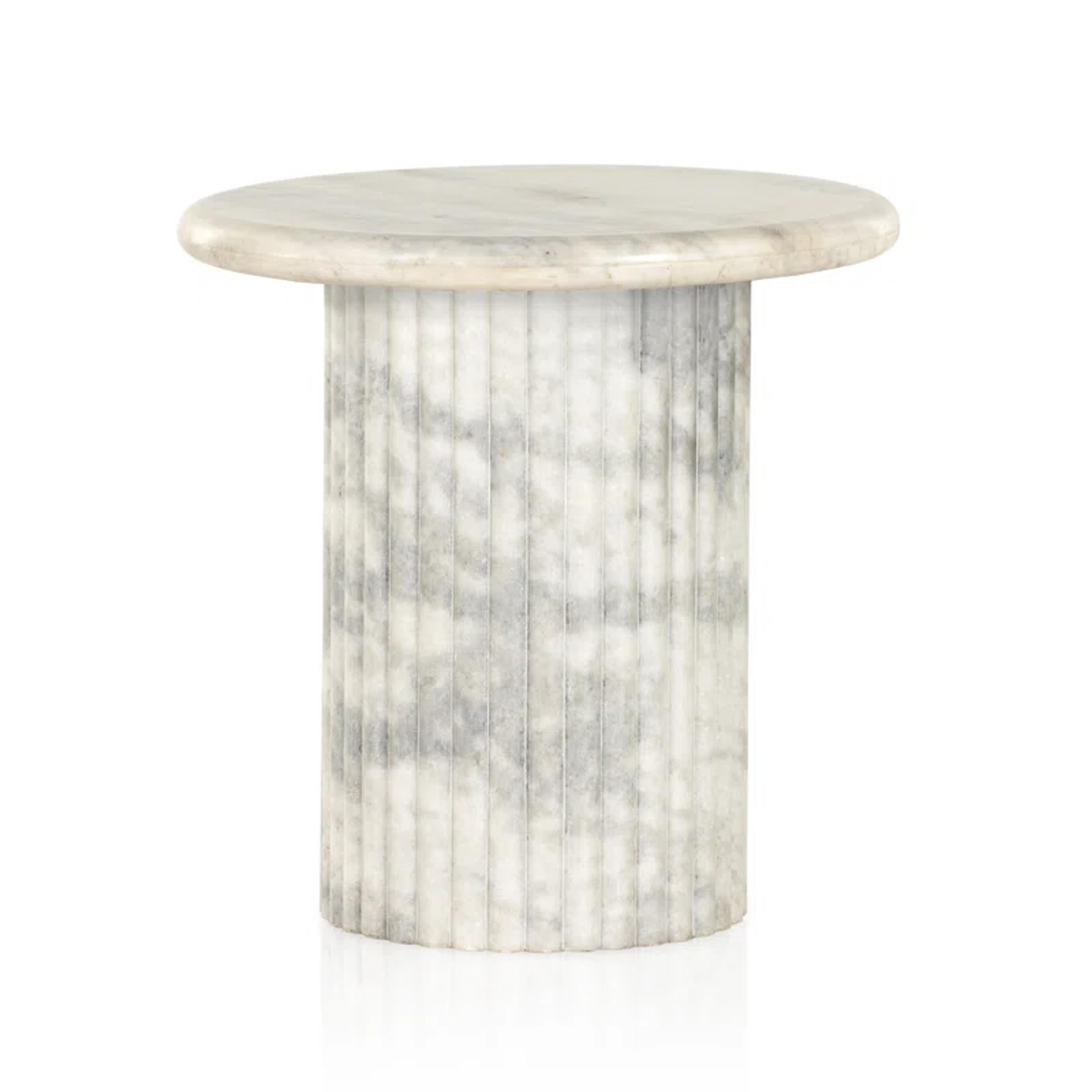 Joss & Main Danity Marble Top End Table | Wayfair