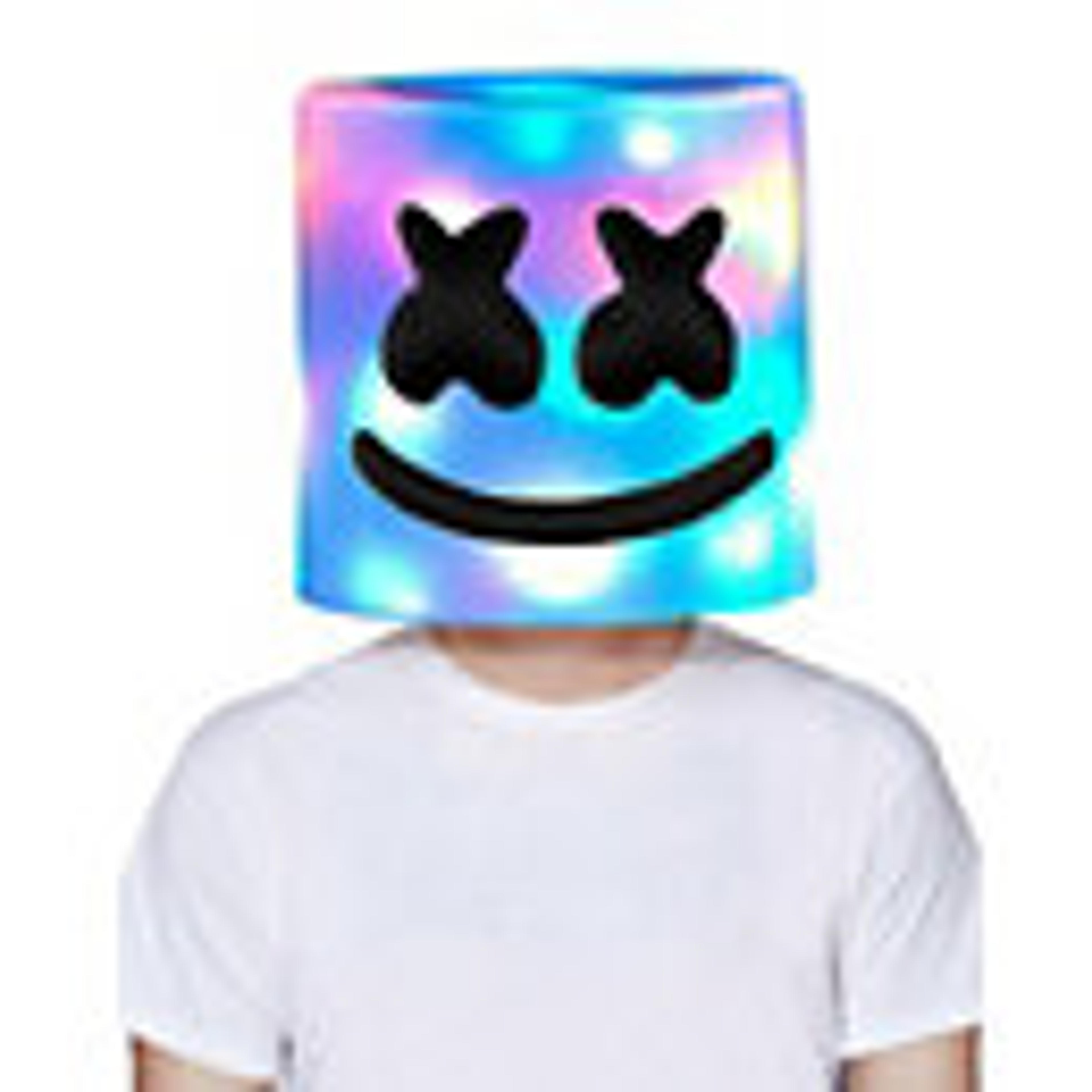 Light-Up LED Marshmello Full Mask - Spirithalloween.com