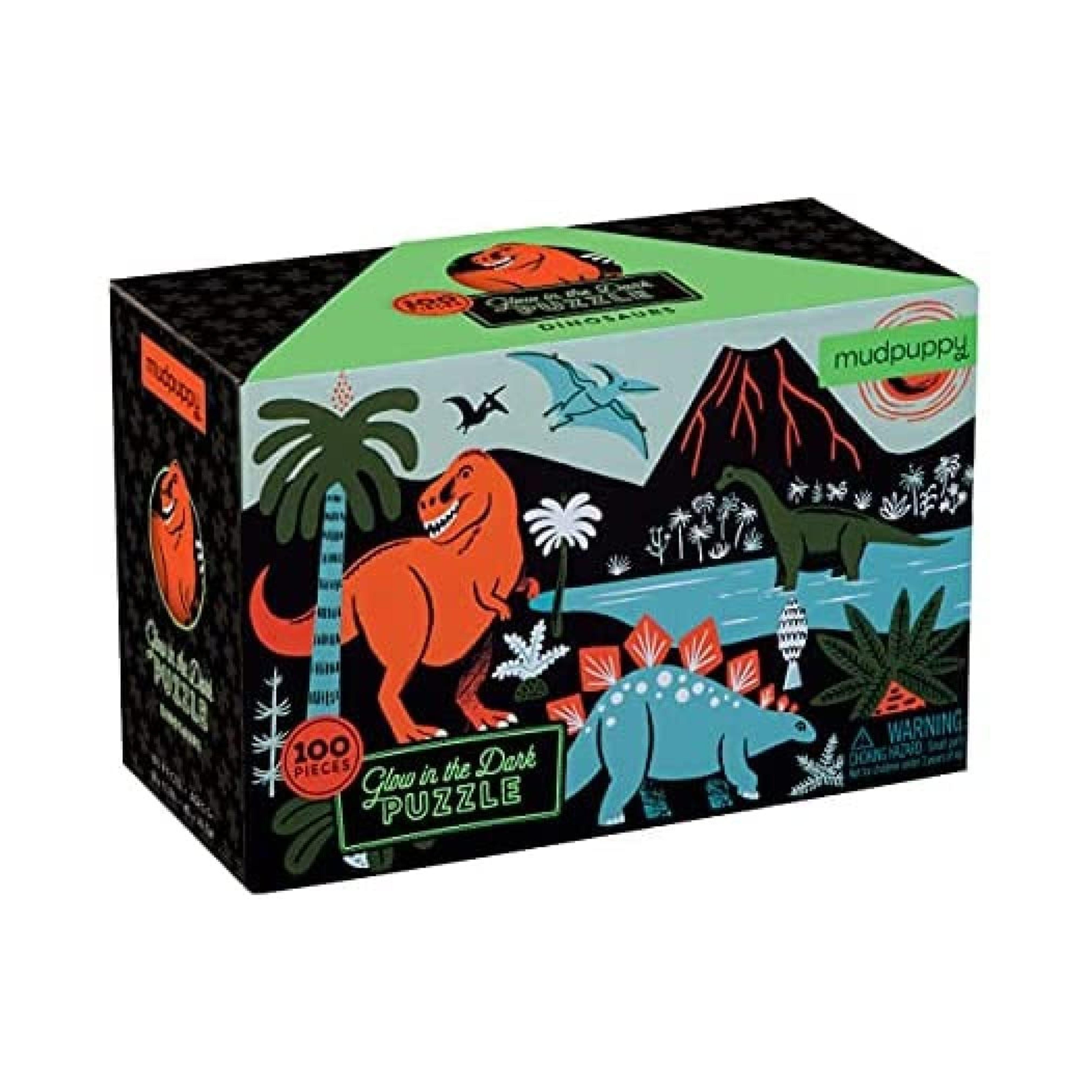 Mudpuppy Dinosaurs Glow-In-The-Dark Puzzle