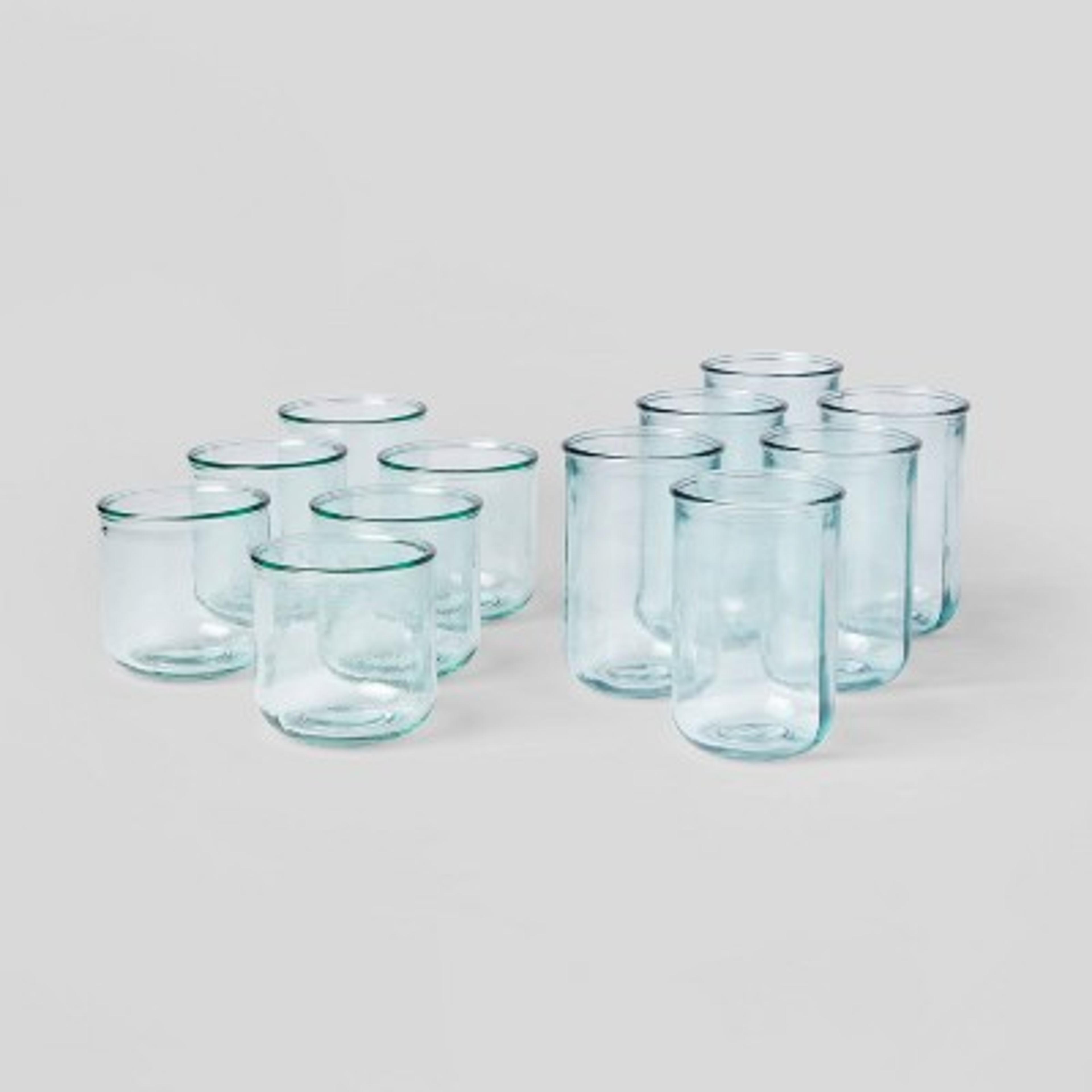 12pc Glass Potomac Double Old-Fashioned Assorted Tumbler Set - Threshold™