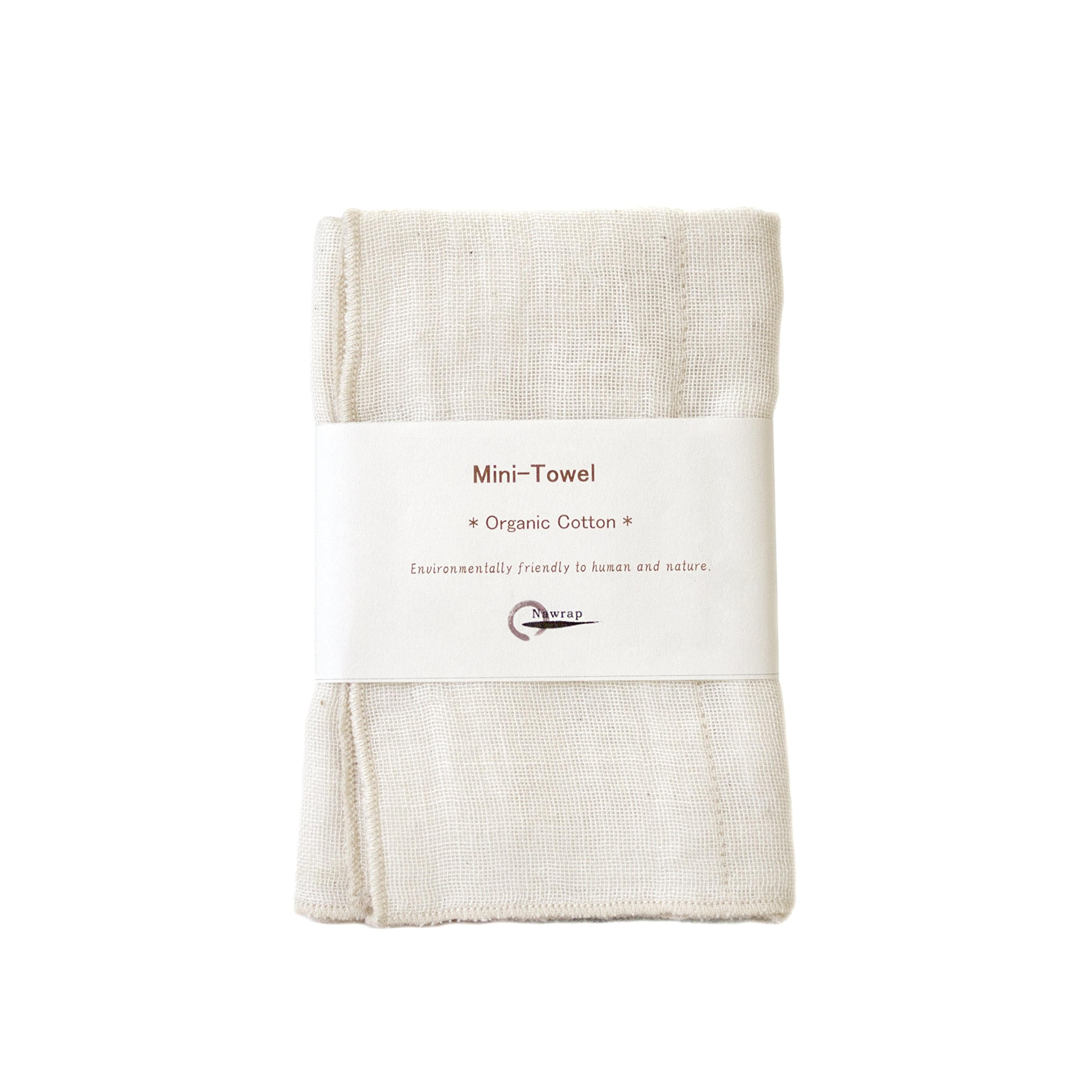 Nawrap 100 % Organic Cotton Baby Face Cloth, Ivory