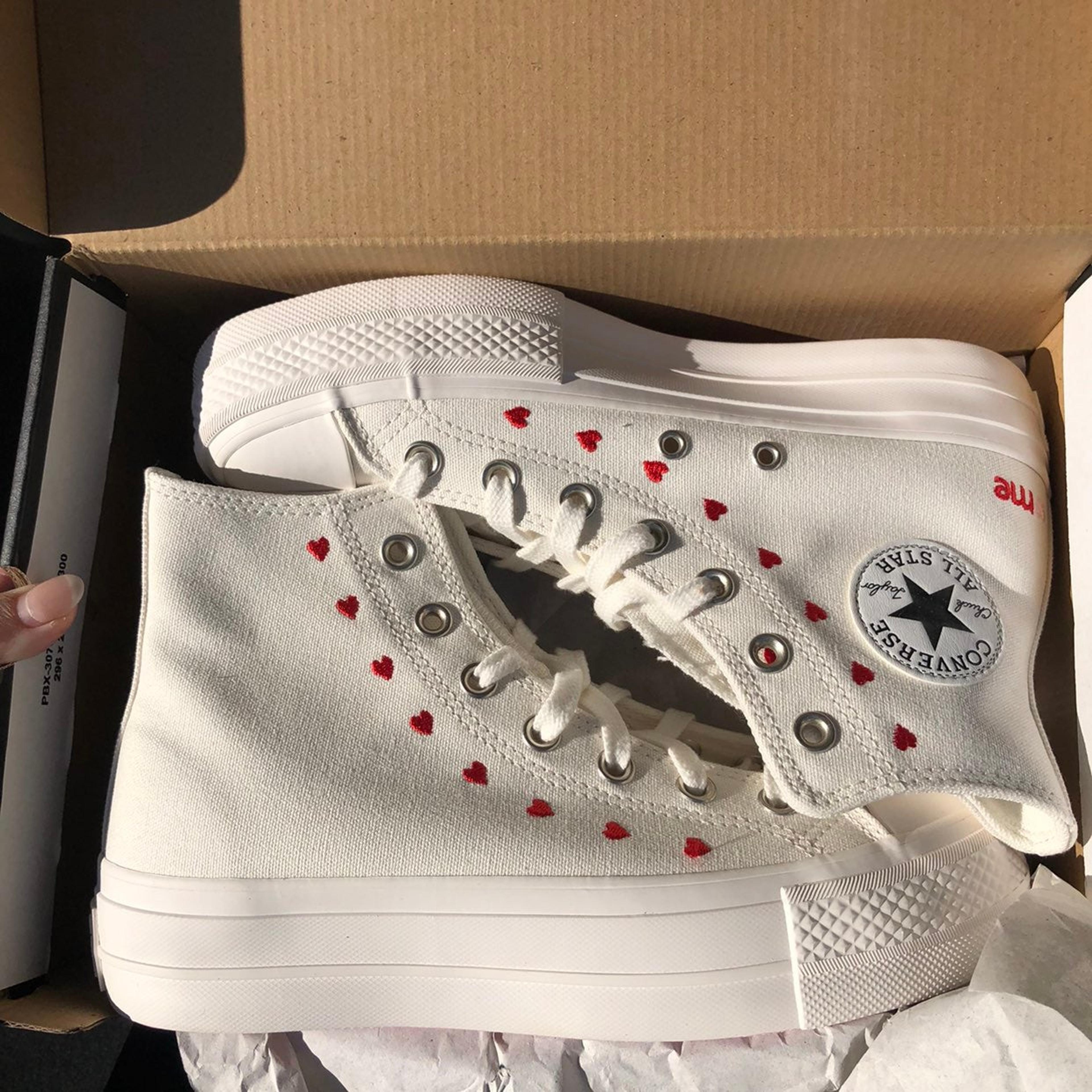 Converse Chuck Taylor All Star Lift Crafted With Love Valentine’s Day Shoes | Mercari