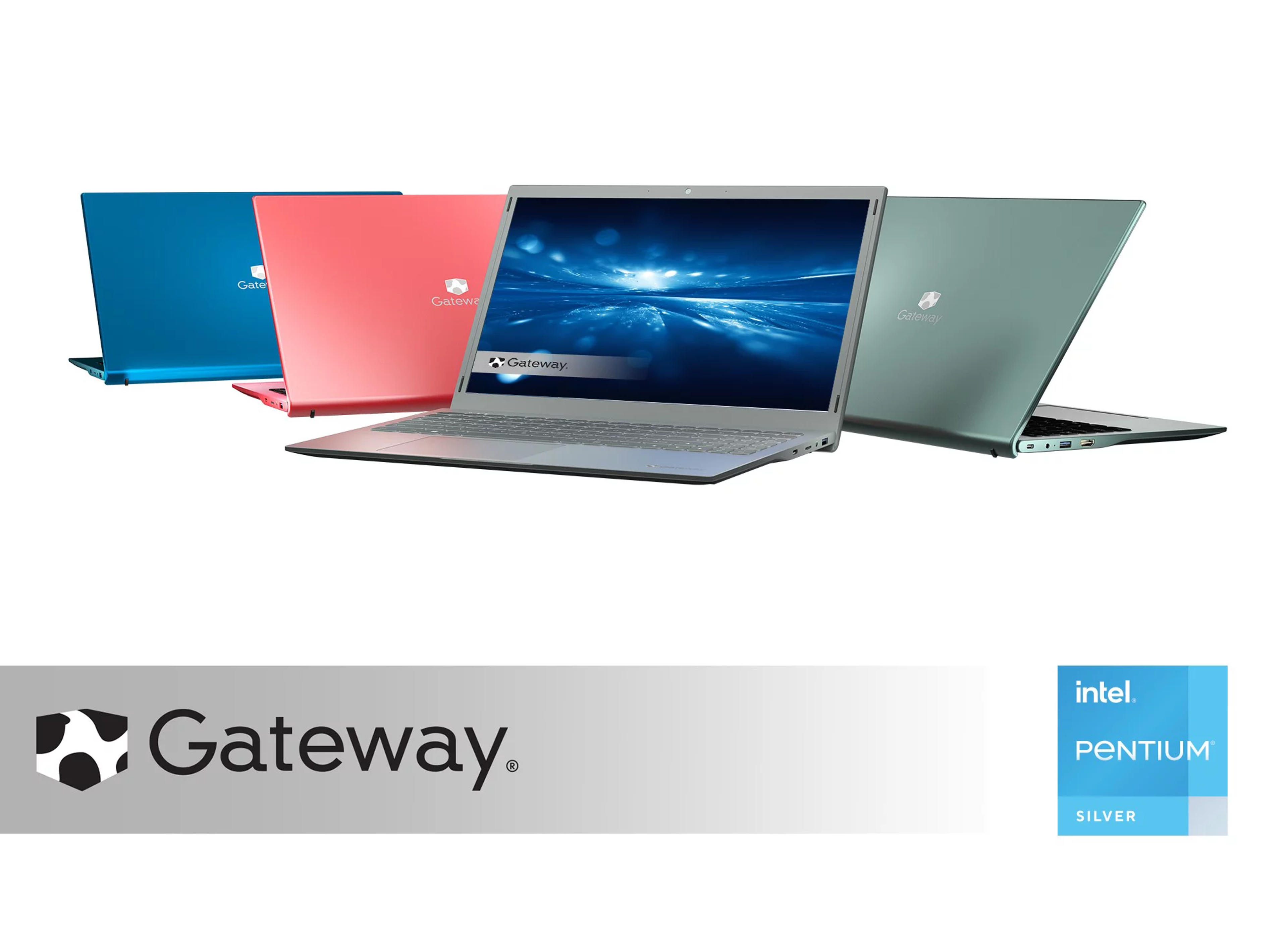 Gateway 15.6" Ultra Slim Notebook, FHD, Intel Pentium Silver, 128GB Storage, 4GB Memory, Tuned by THX™ Audio, 1.0MP Webcam, HDMI, Windows 10 S, Microsoft 365 Personal 1-Year Included, Charcoal Black