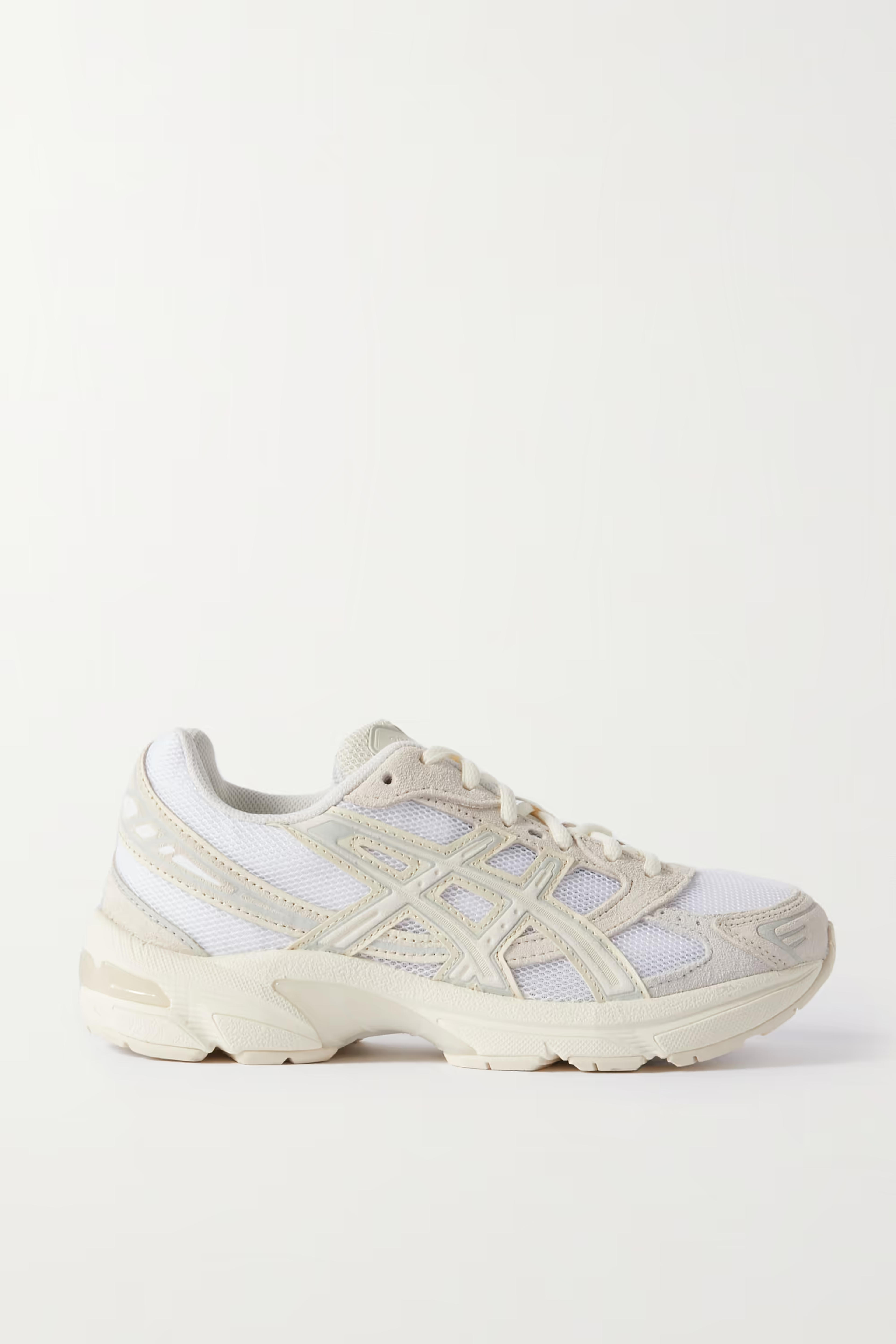 Off-white GEL-1130 suede-trimmed mesh sneakers | ASICS | NET-A-PORTER