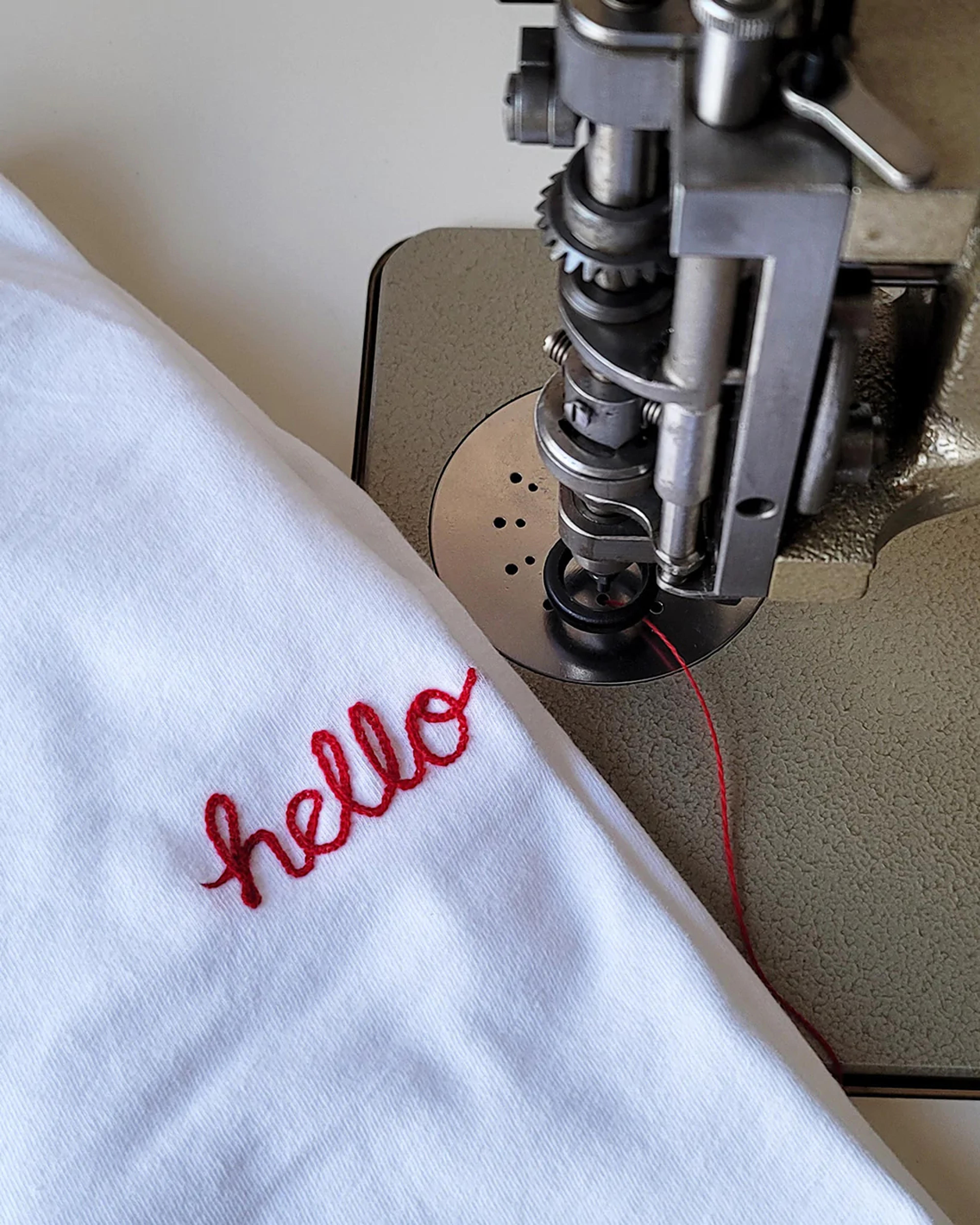 Chainstitch Embroidery Customization - Black / One Size